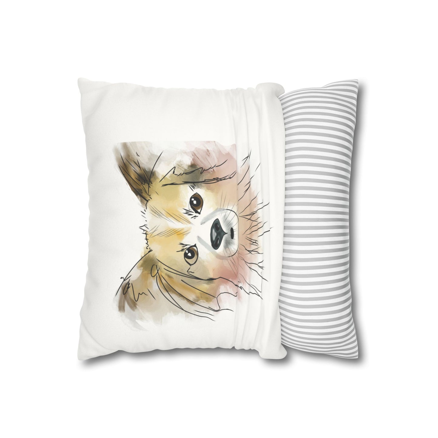 Puppy Faux Suede Pillowcase - Pet Home Design