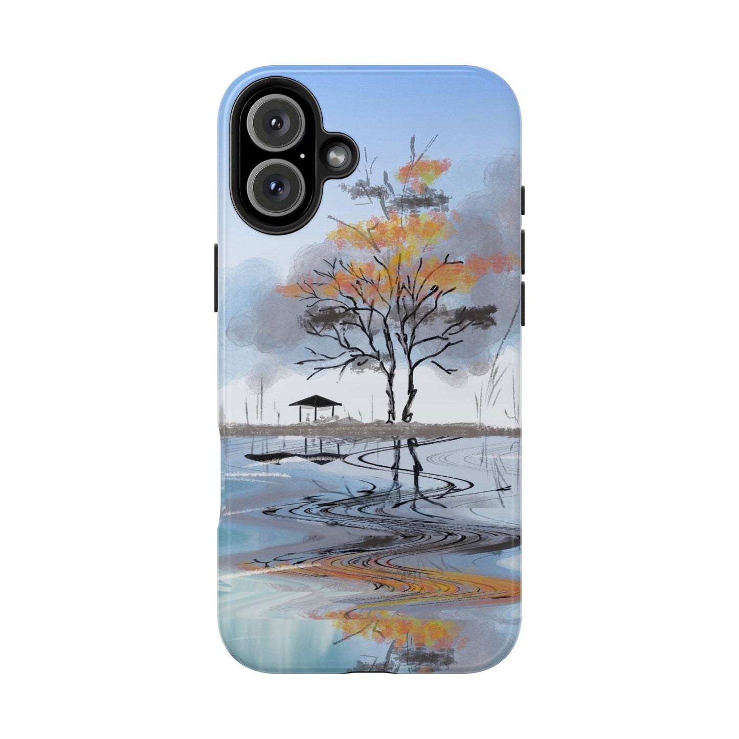Serenity Phone Case Persian Calligraphy Art.