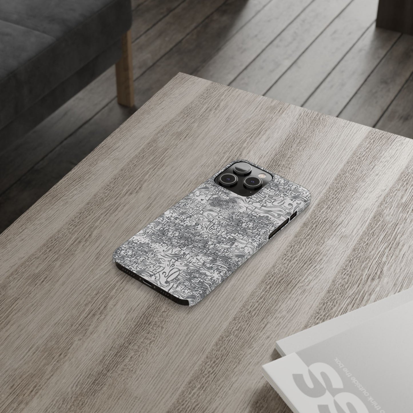 .ه,- ' Modern Art Slim Phone Case -LOVE I- I -.