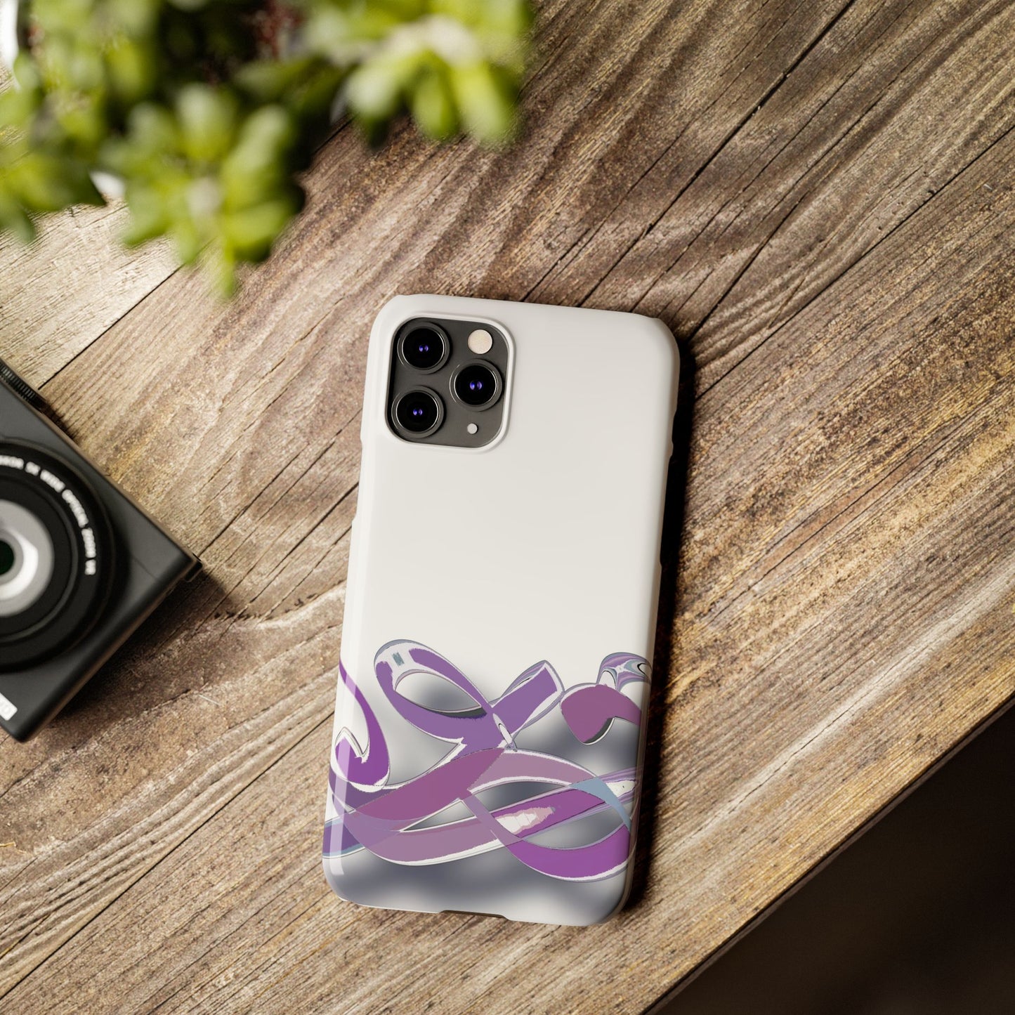 ' Modern Art Slim Phone Case -Calligraphy