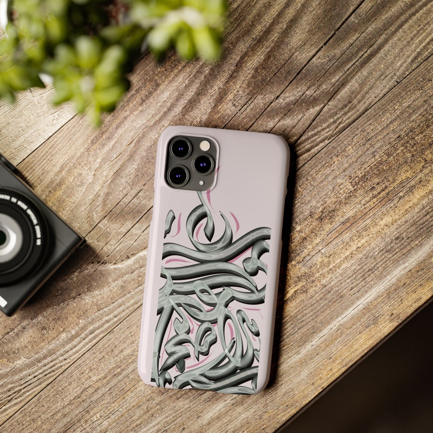 Modern Art Slim Phone Case -LOVE,