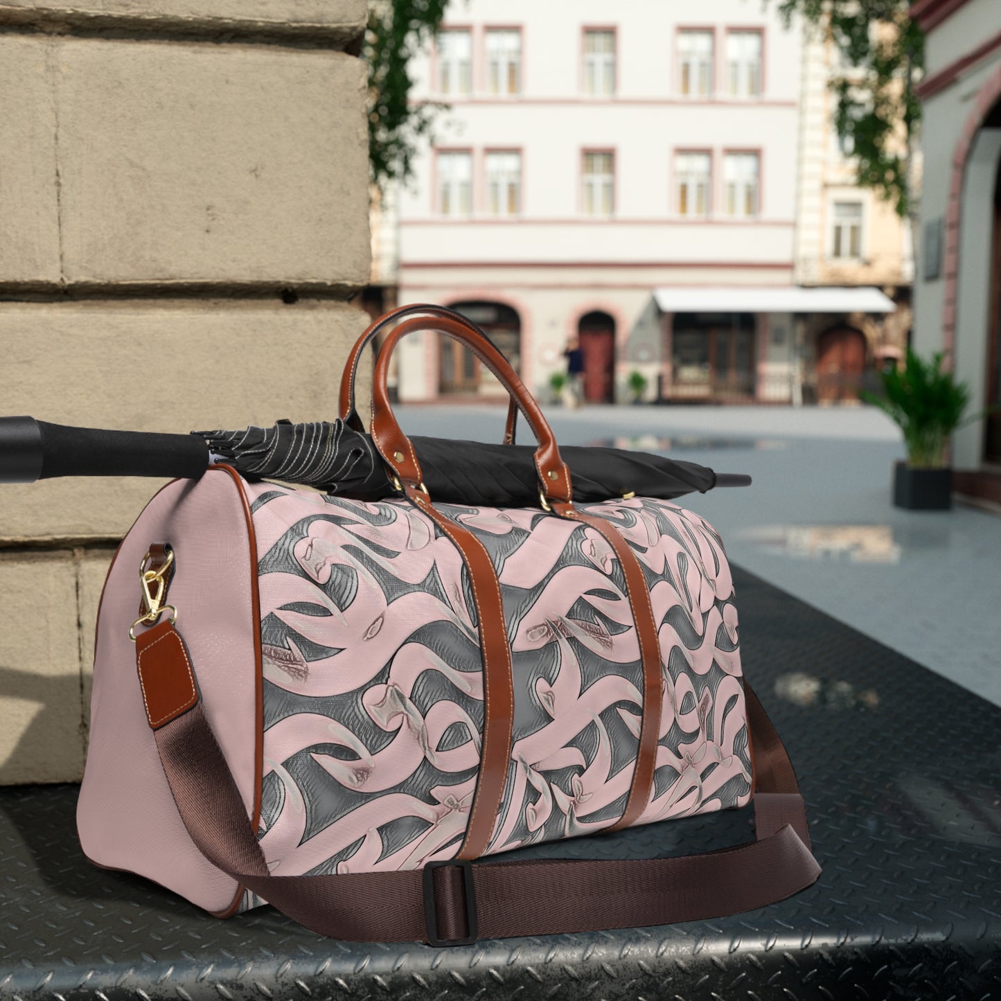 Vibrant Waterproof Travel Bag - Kalli K modern calligraphy - Perfect for Adventurers