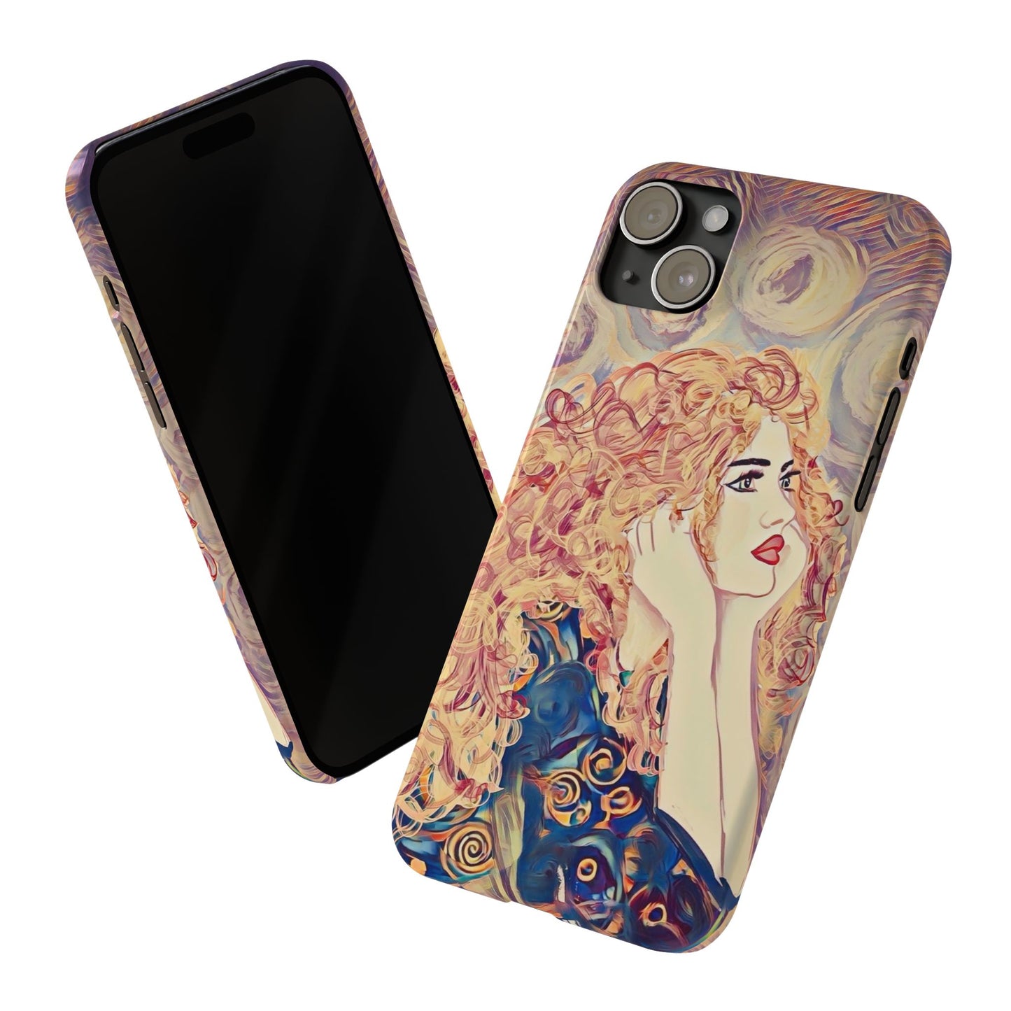 ' Modern Art Slim Phone Case -LOVE,