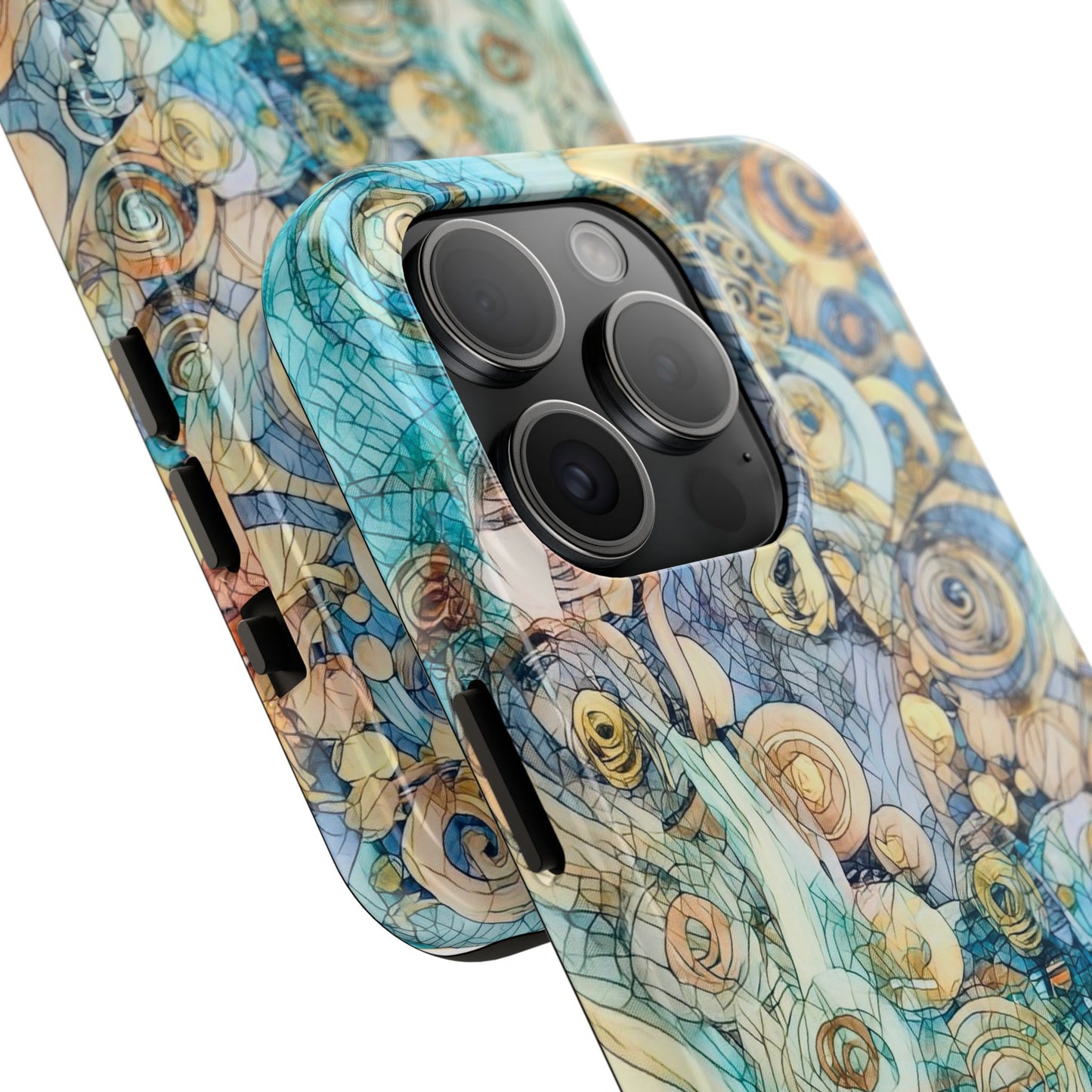 Golden Swirls Phone Case