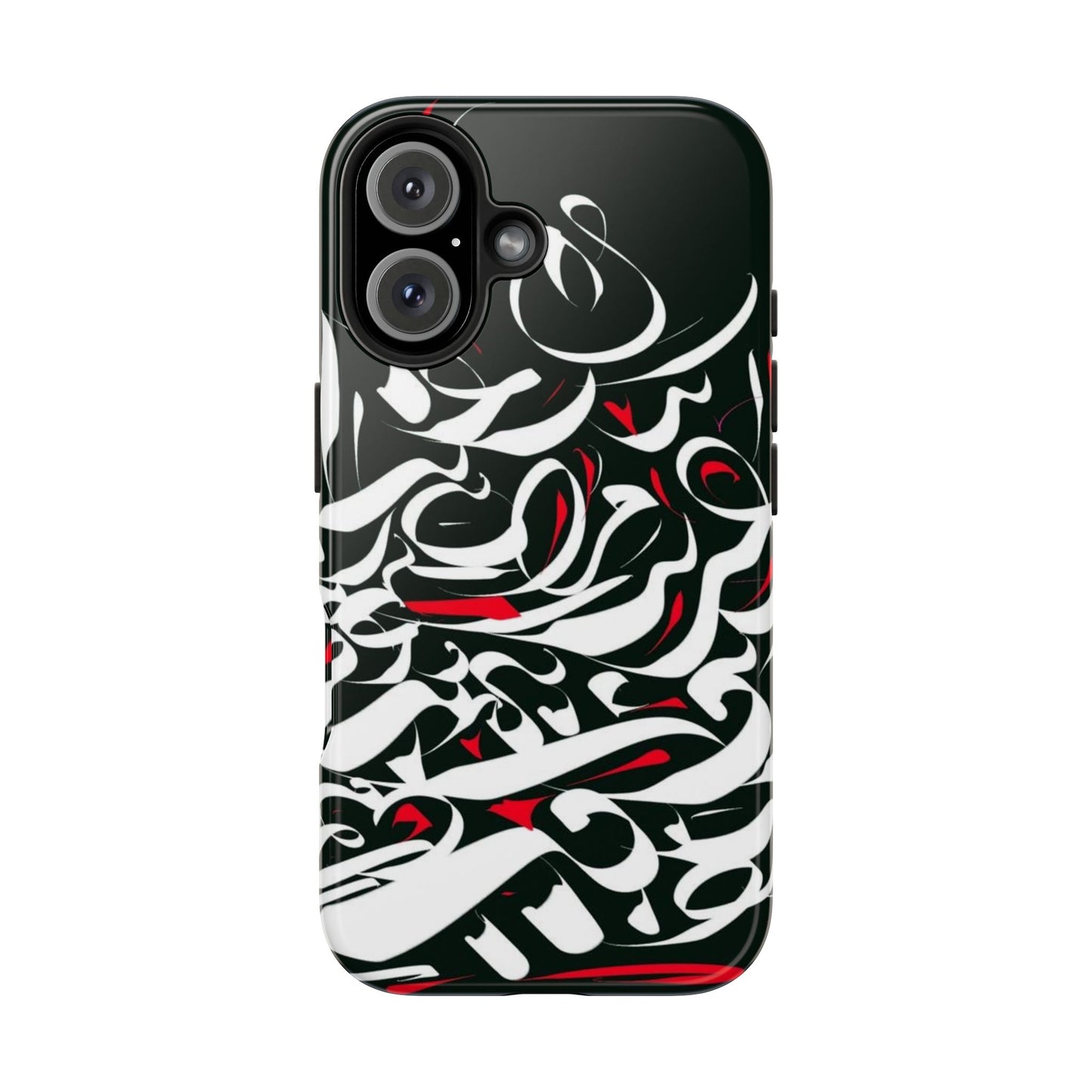 Phone Case Calligraphy Red Black White Tough Phone Case