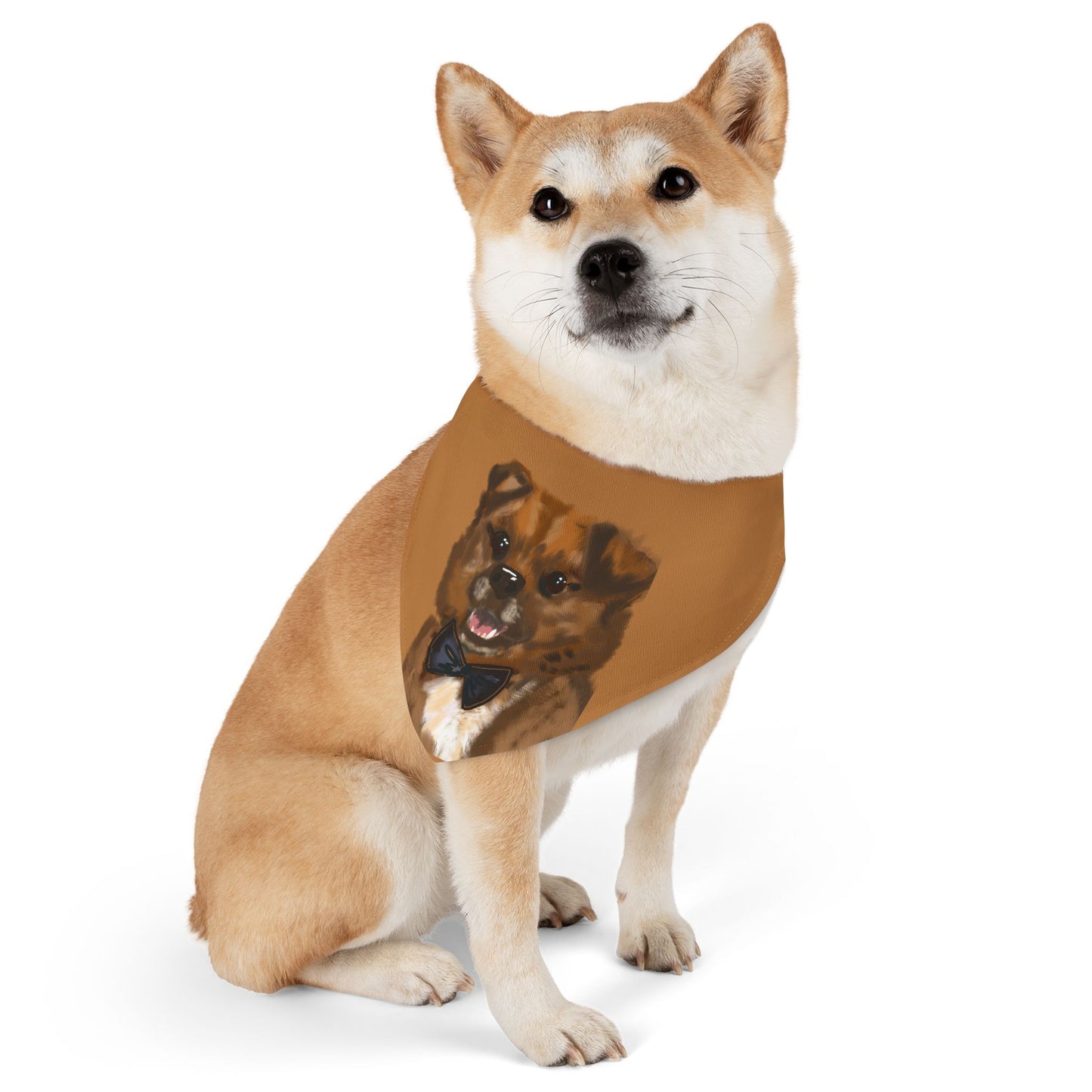 Baghlava Dapper Dog Bandana Collar - Cute Pet Accessory with Bowtie Design