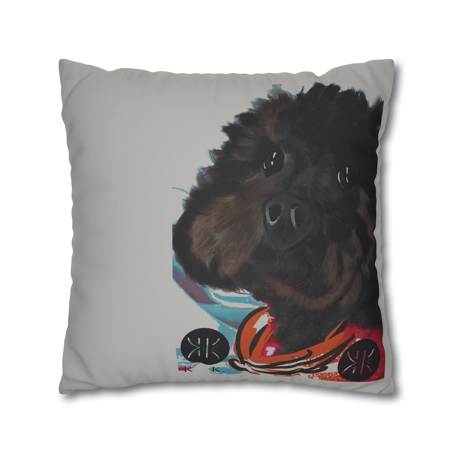 COAL Pillowcase - Modern Art Portrait Watercolour Design