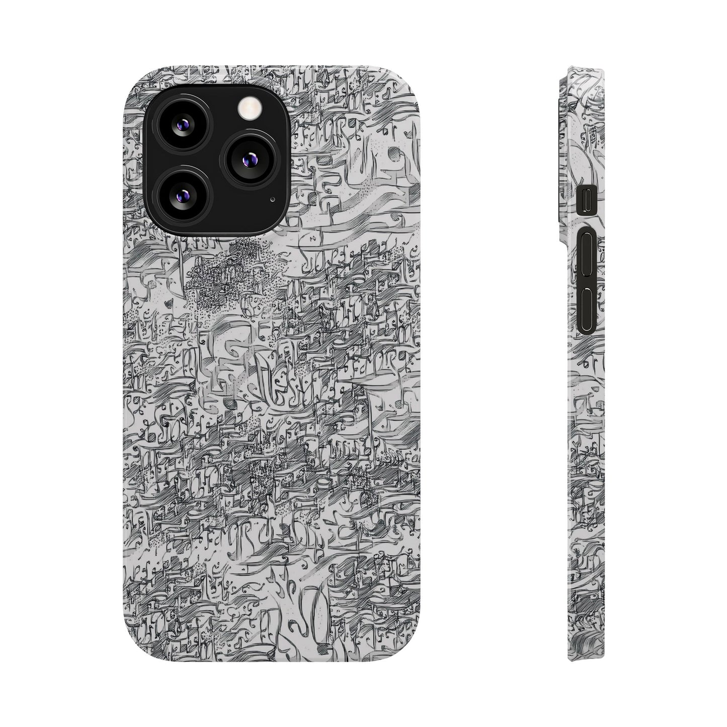 .ه,- ' Modern Art Slim Phone Case -LOVE I- I -.