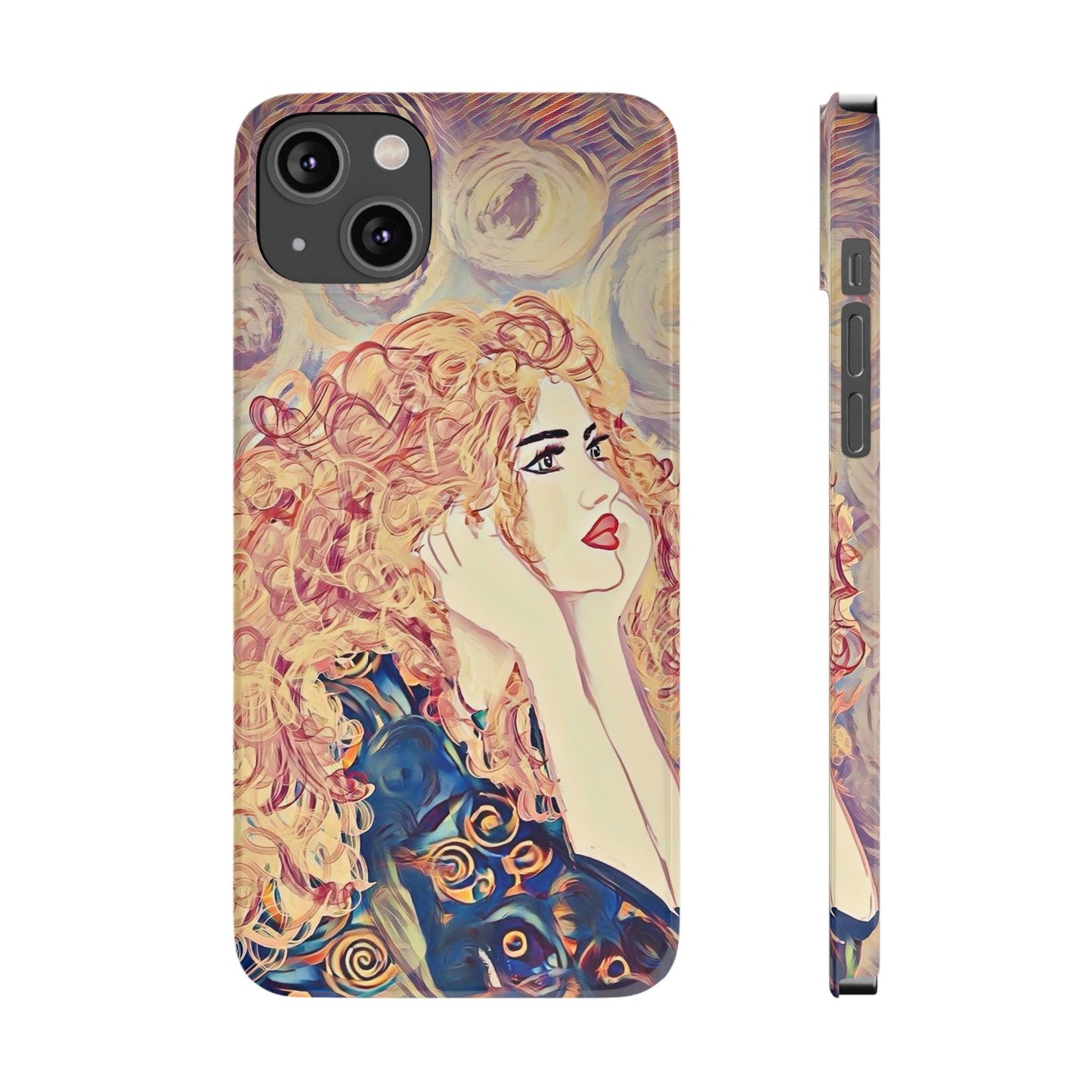 ' Modern Art Slim Phone Case -LOVE,