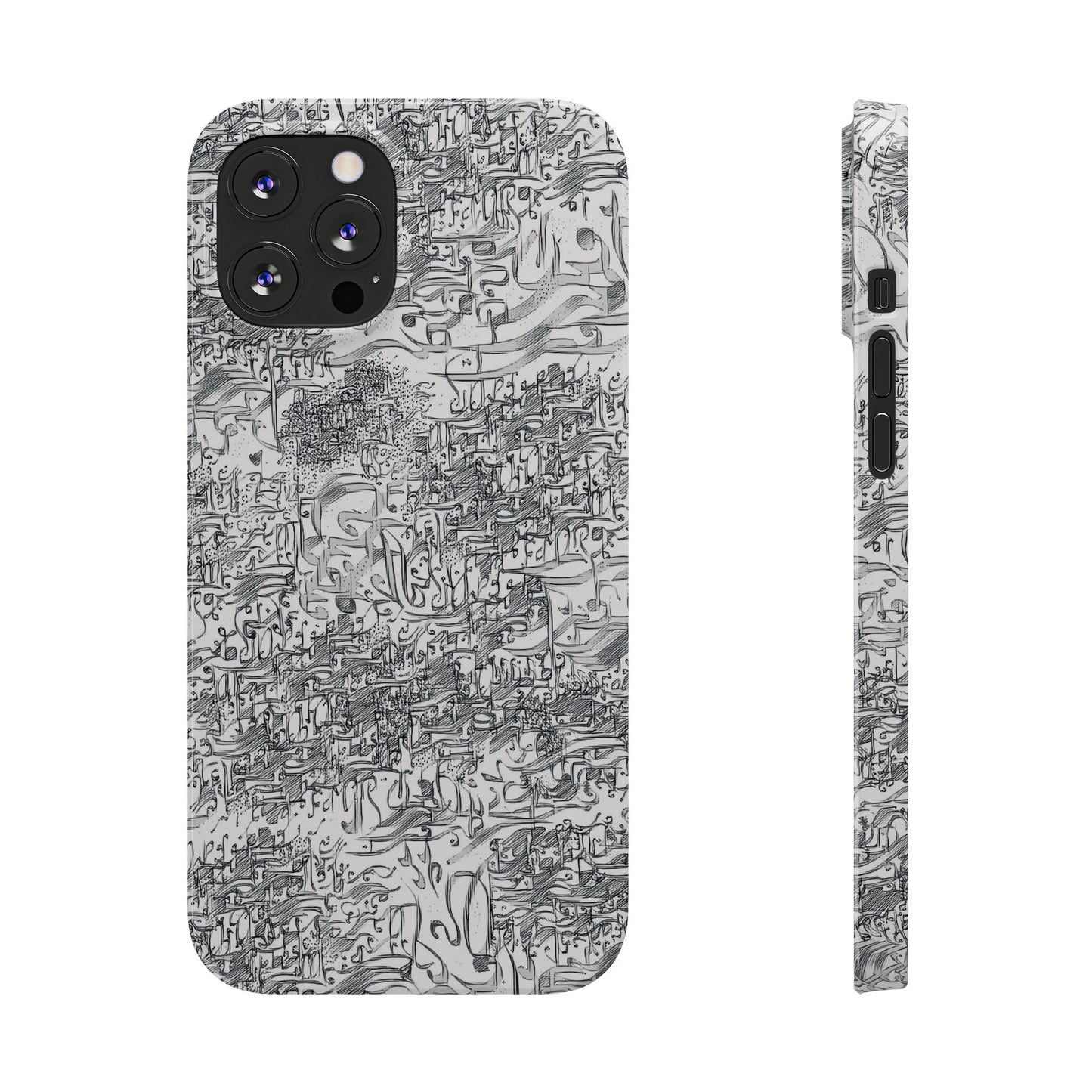 .ه,- ' Modern Art Slim Phone Case -LOVE I- I -.