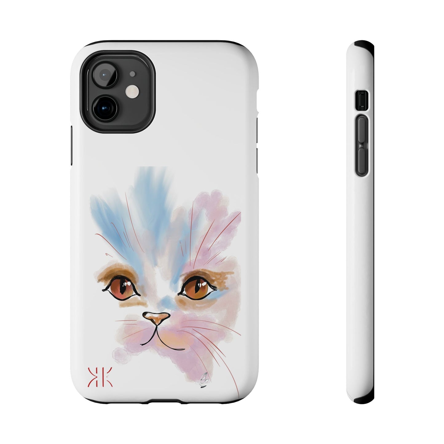 Cat Watercolour Tough Phone Case /