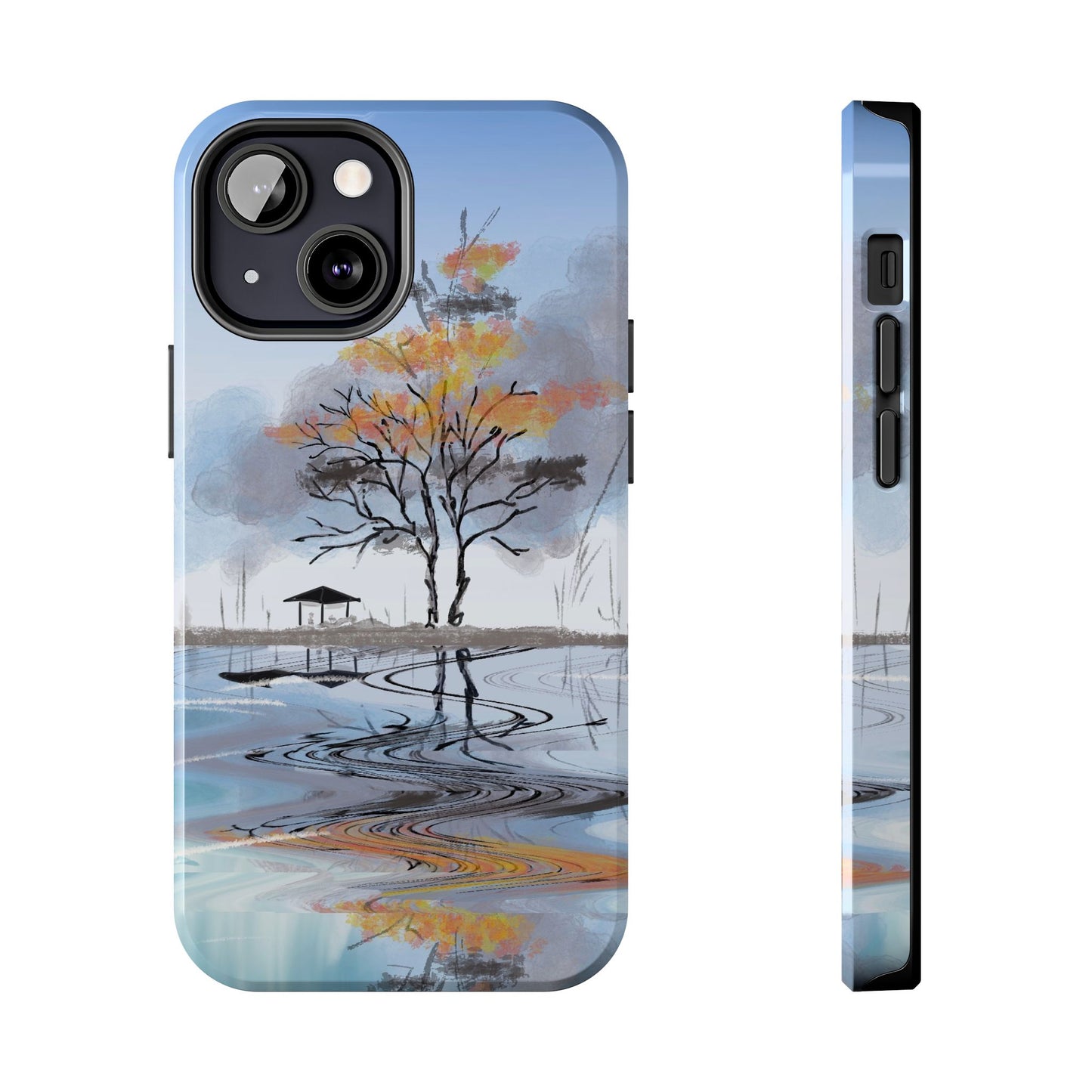 Serenity Phone Case Persian Calligraphy Art.