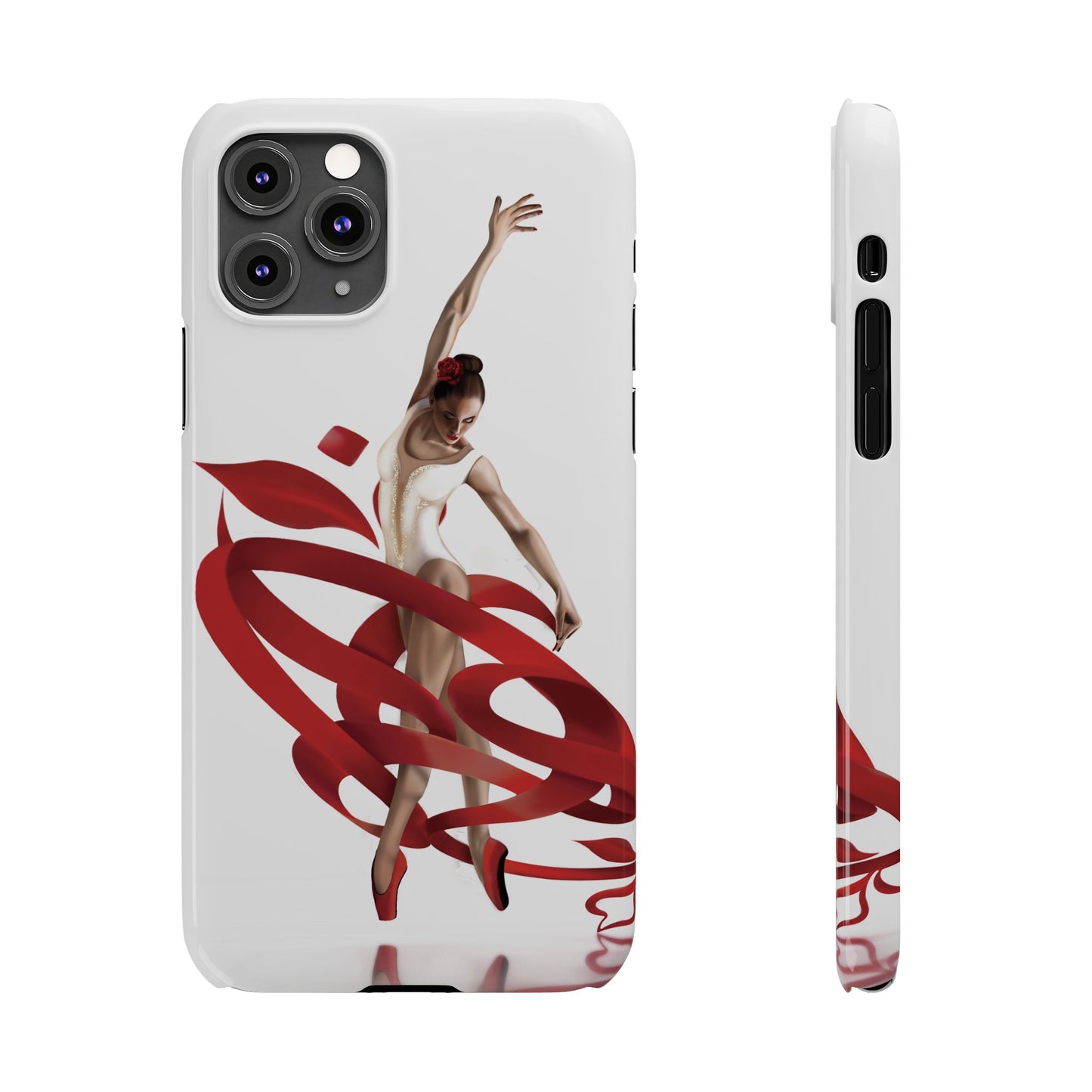 Elegant Ballet Dancer Ribbon Slim Phone Case - Perfect for Dance Lovers
