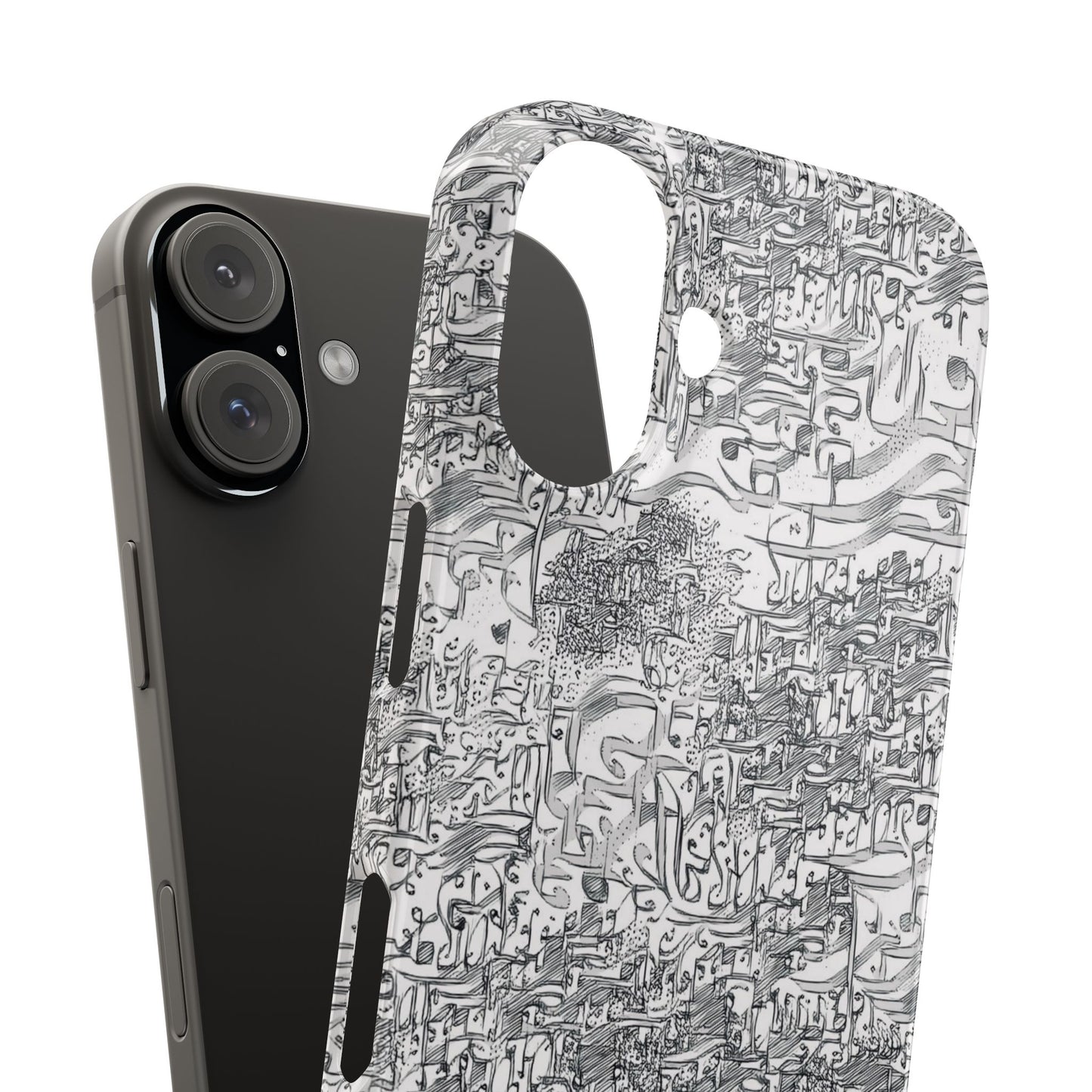 .ه,- ' Modern Art Slim Phone Case -LOVE I- I -.