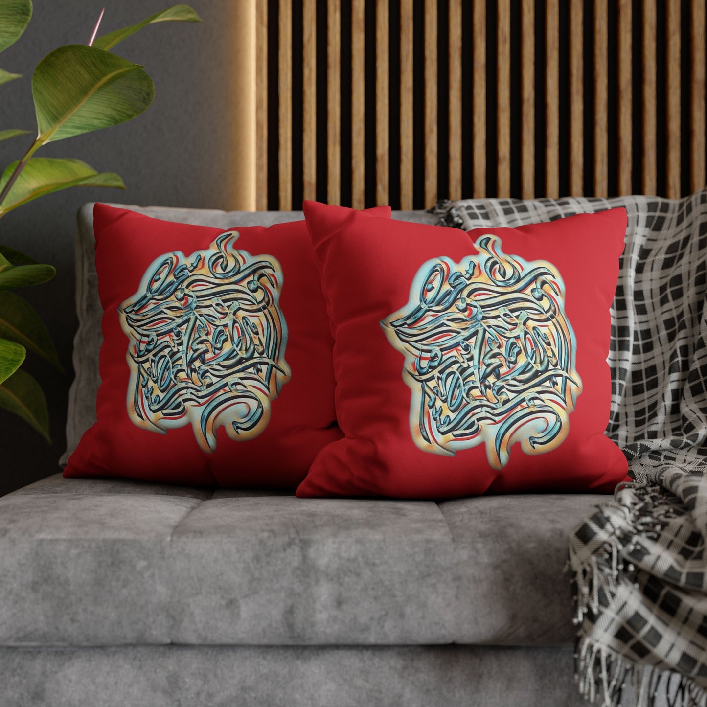 Modern Digital Painting ' Faux Suede Pillowcase - Home Design