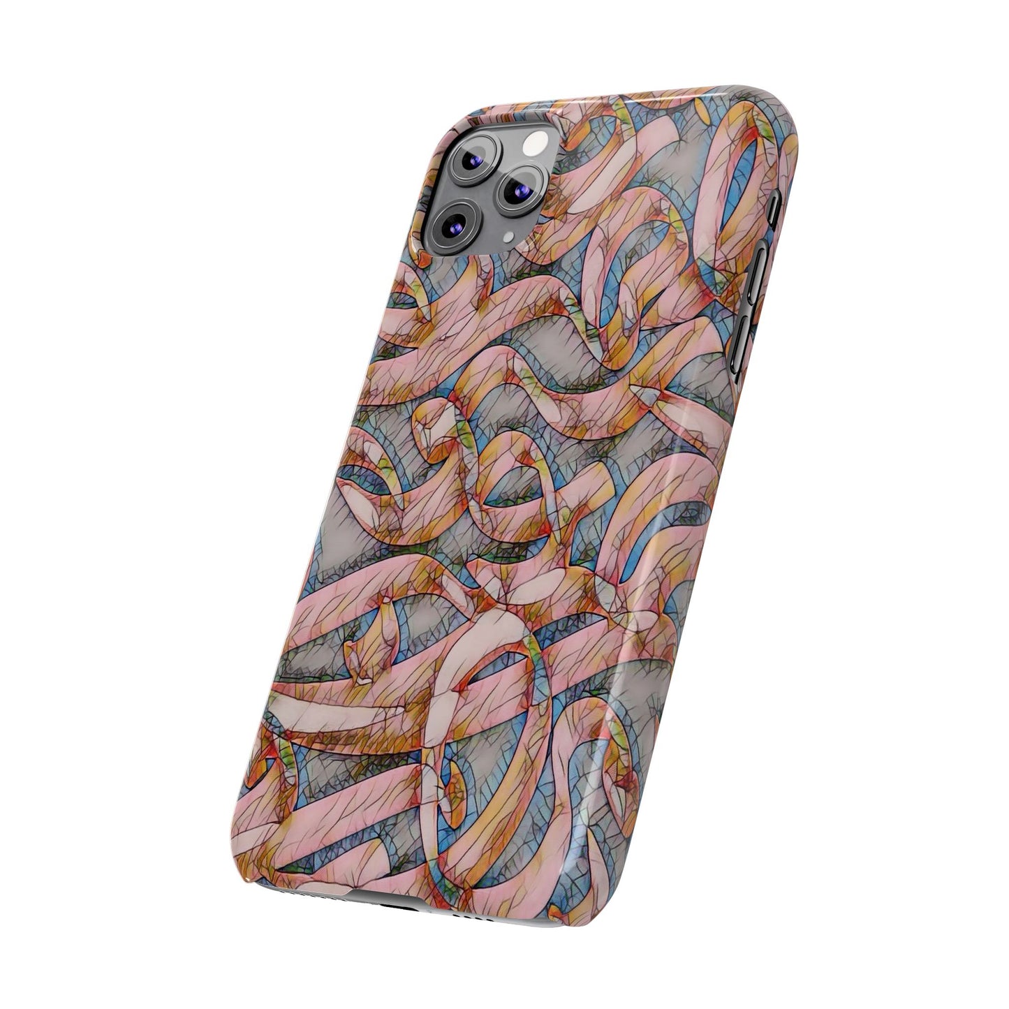 ' Modern Art Slim Phone Case -LOVE I-