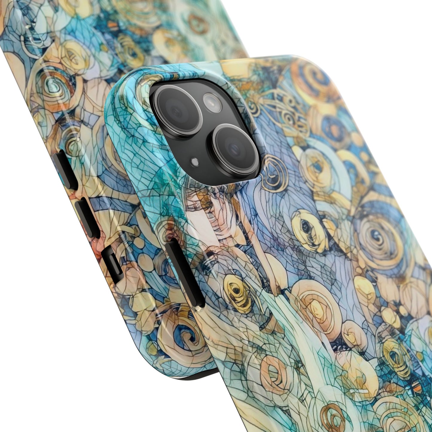 Golden Swirls Phone Case