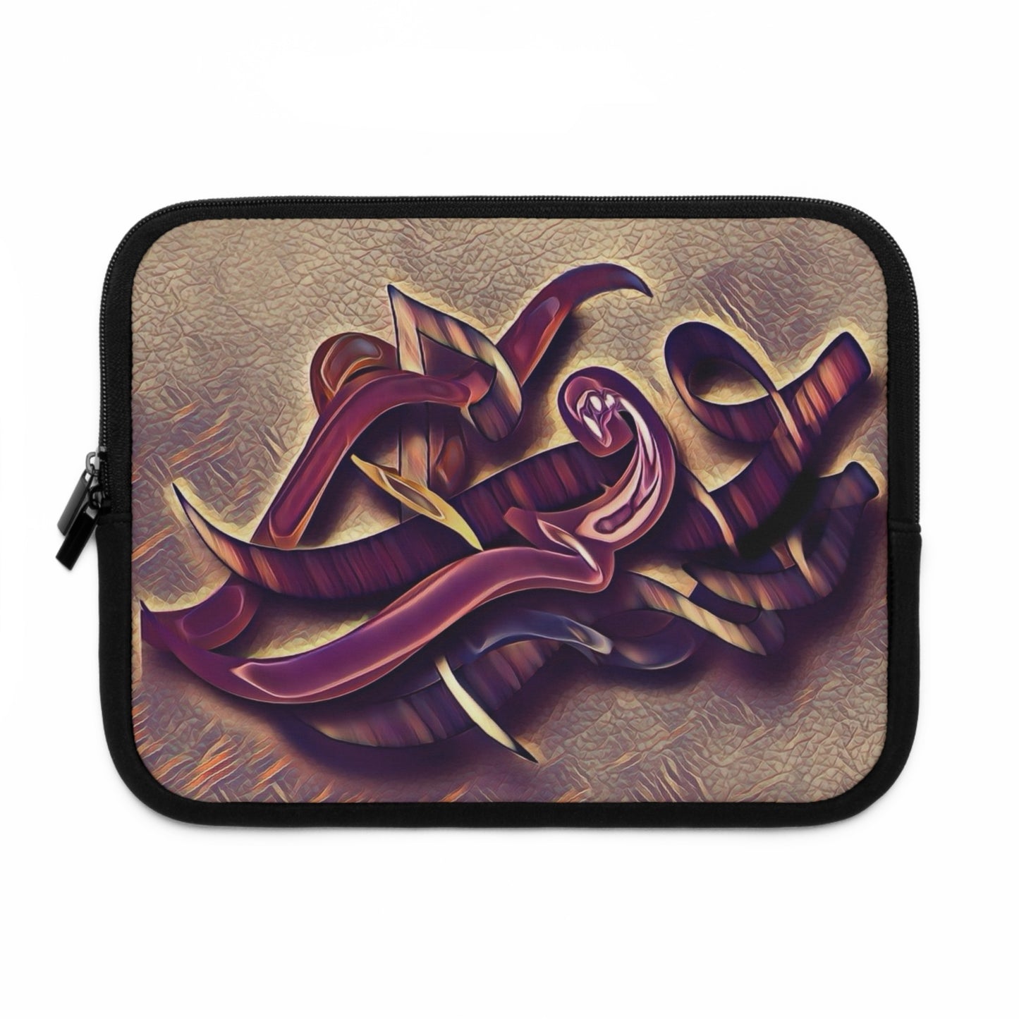 Laptop Sleeve -Modern Digital Calligraphy Art Design...