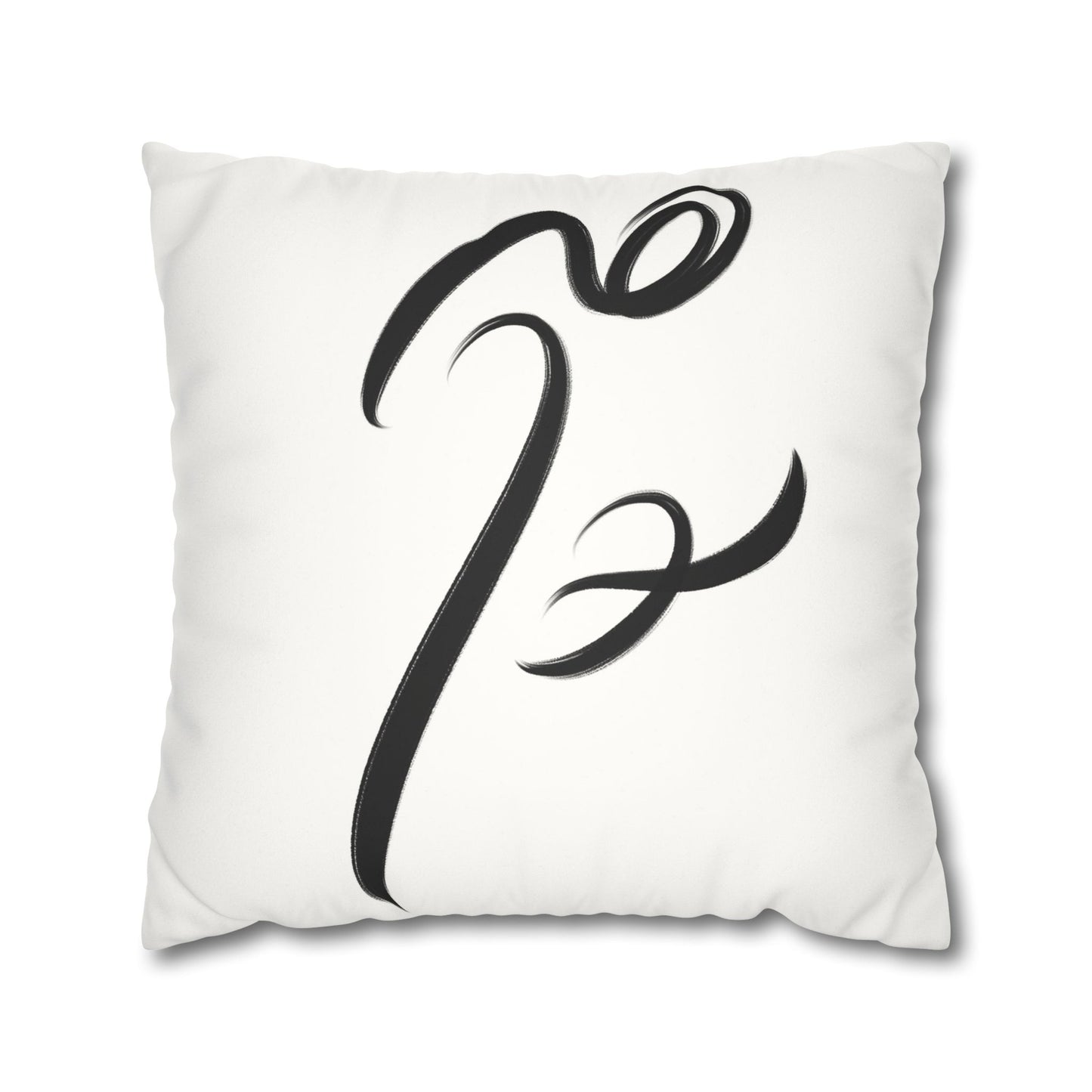Hich Calligraphy beauty Faux Suede Square Pillow Cover