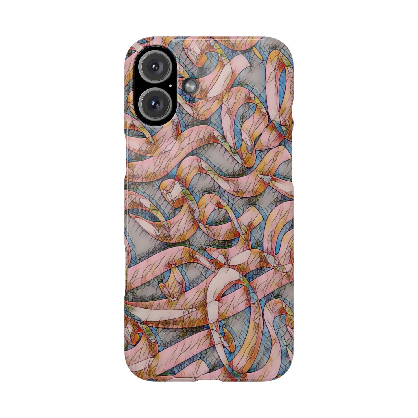 ' Modern Art Slim Phone Case -LOVE I-