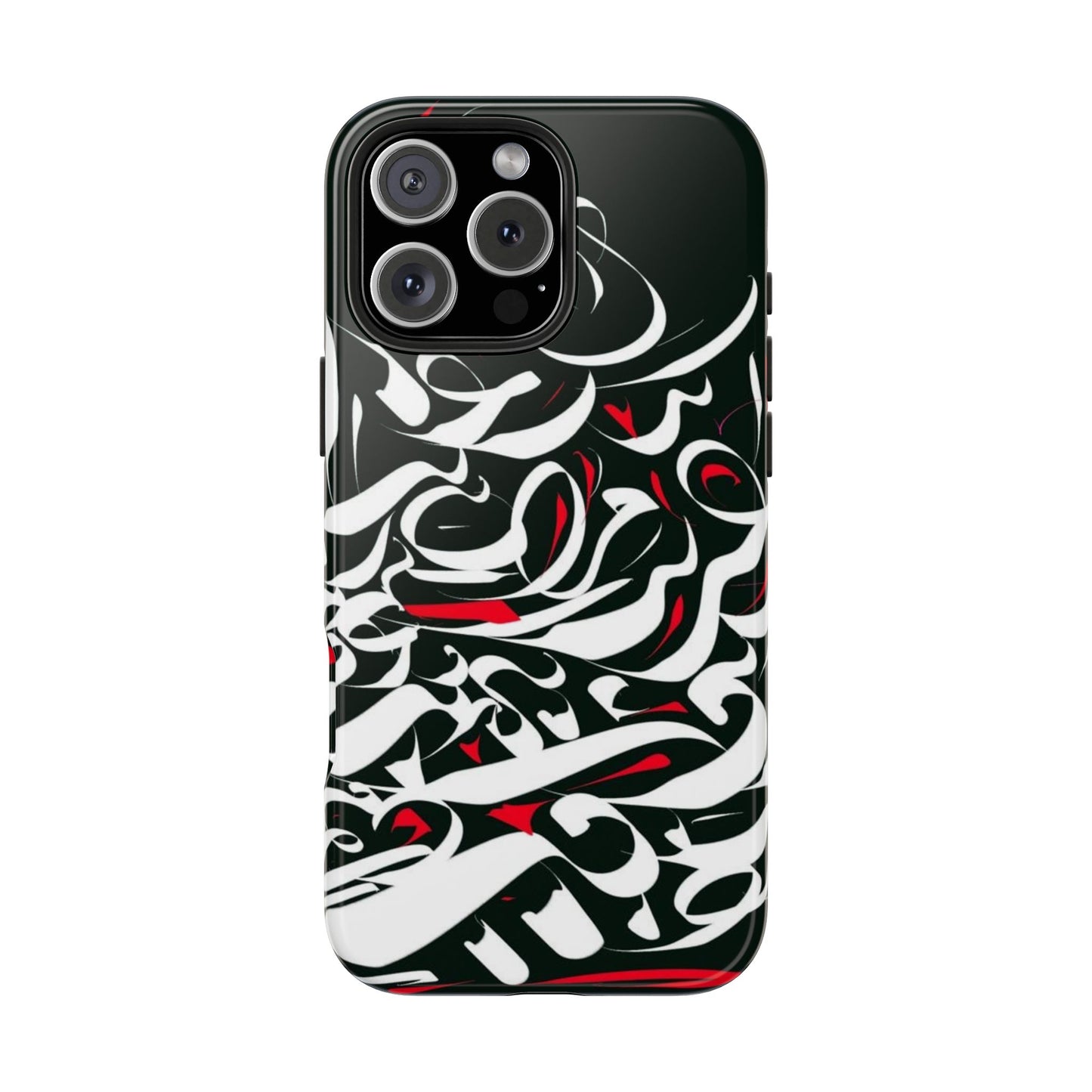 Phone Case Calligraphy Red Black White Tough Phone Case