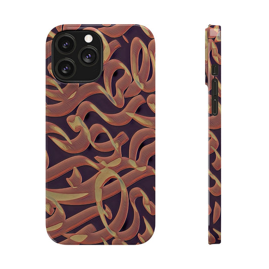 ' Modern Art  Slim Phone Case -LOVE I-