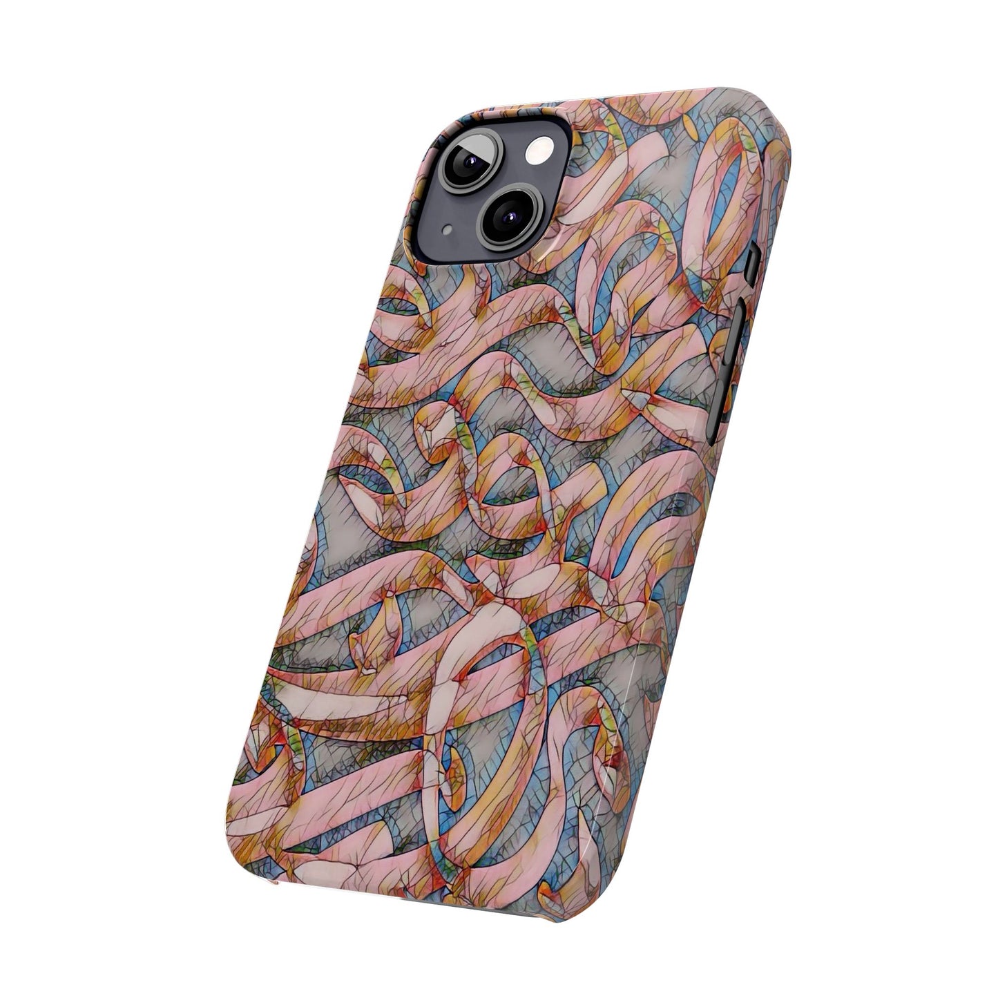 ' Modern Art Slim Phone Case -LOVE I-