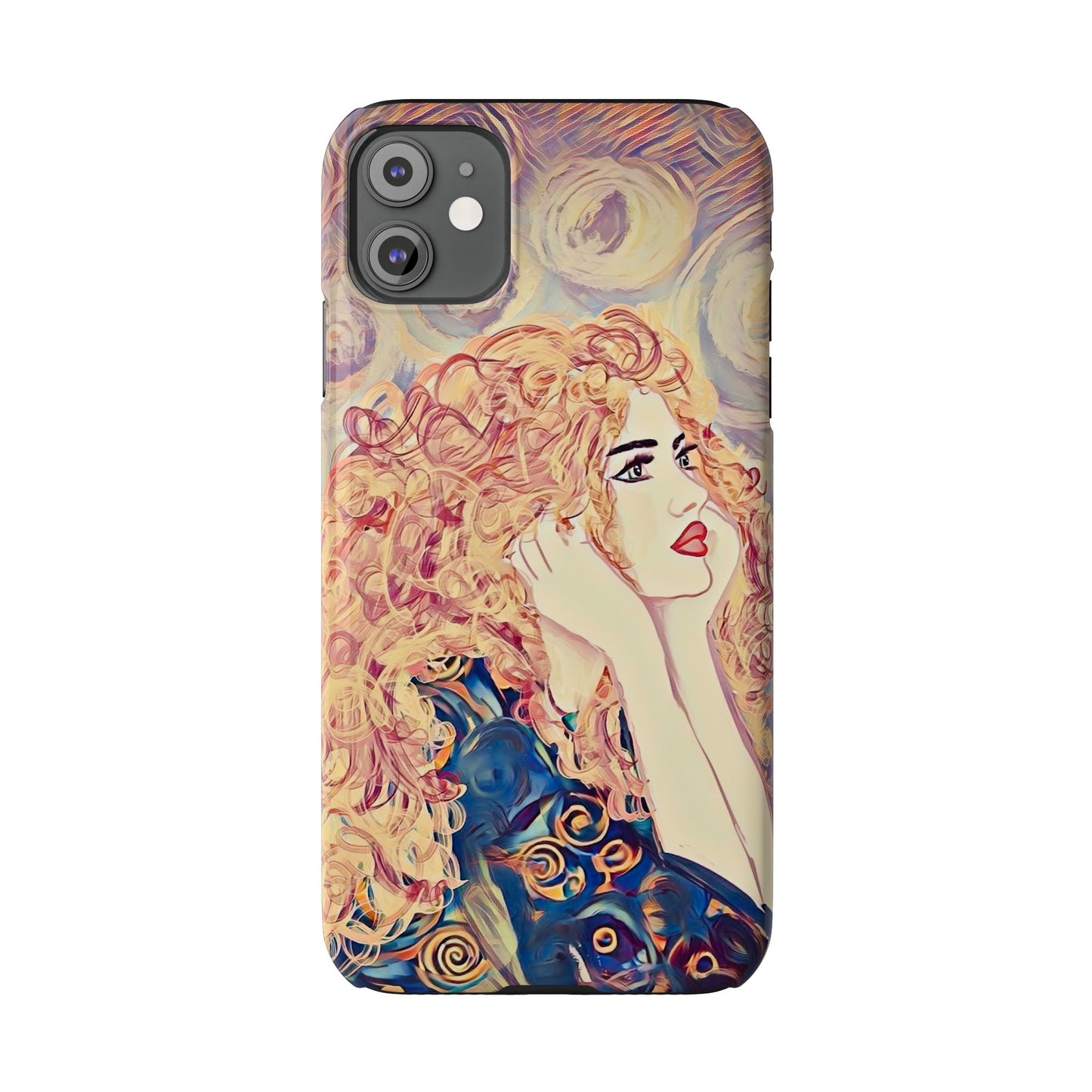 ' Modern Art Slim Phone Case -LOVE,