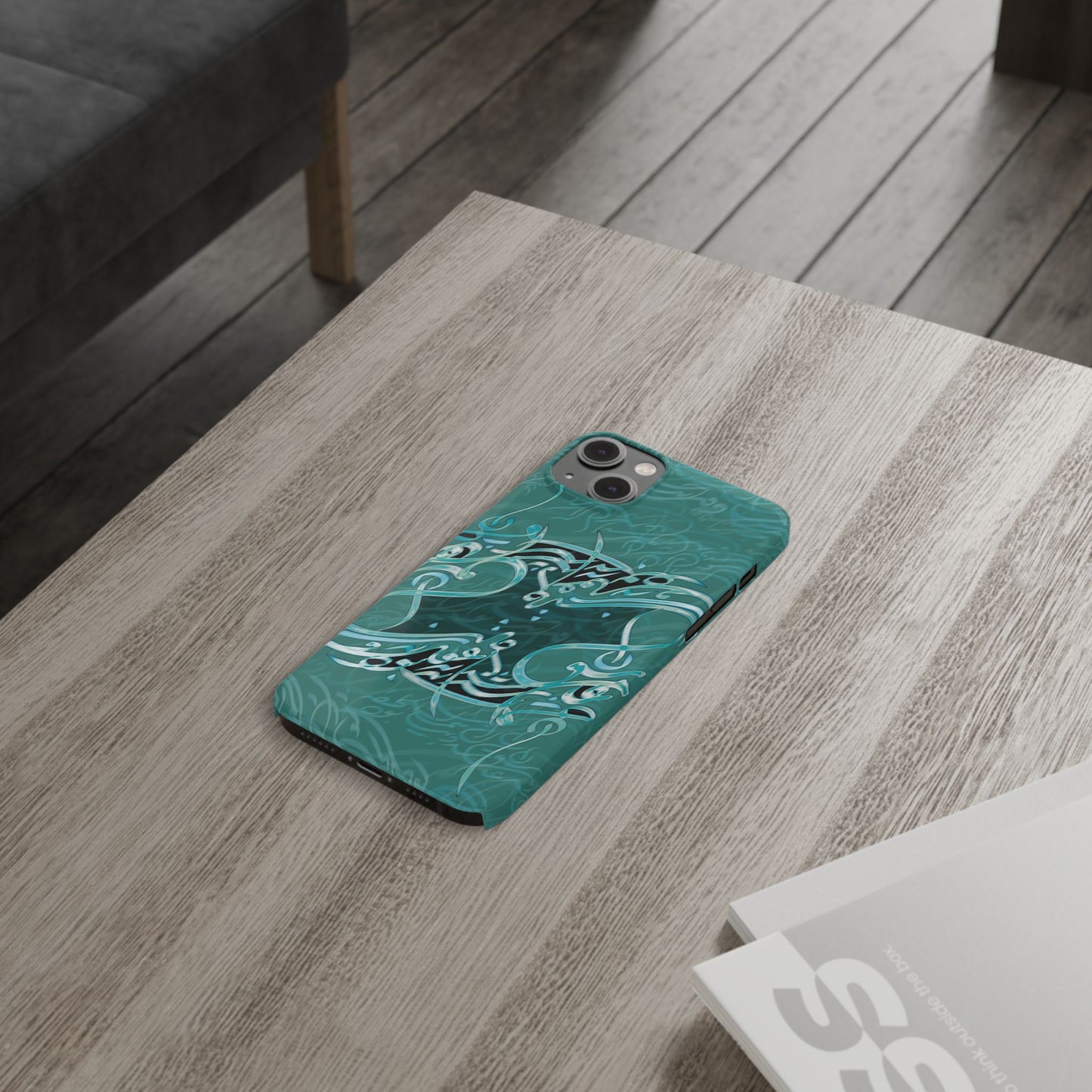' Modern Calligraphy Art Slim Phone Case