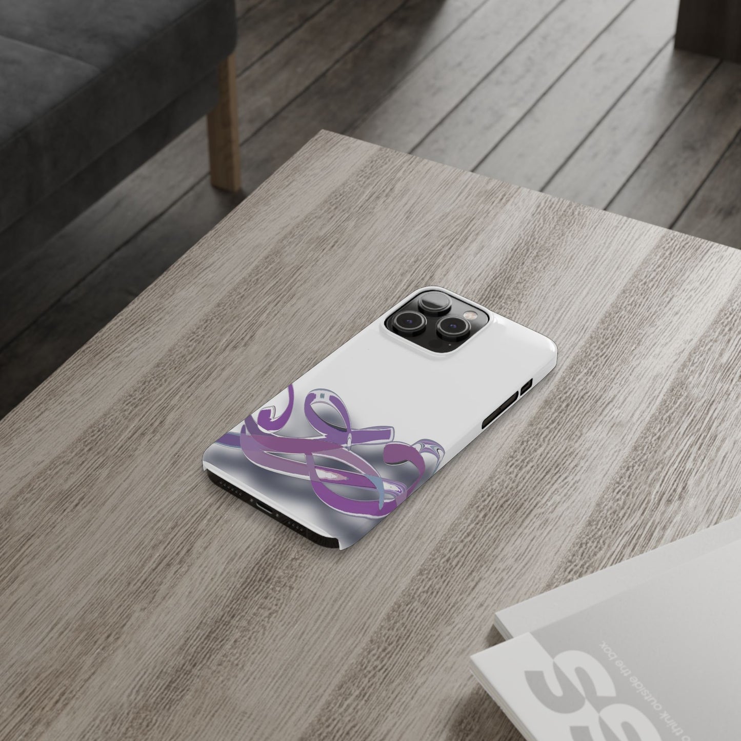 ' Modern Art Slim Phone Case -Calligraphy