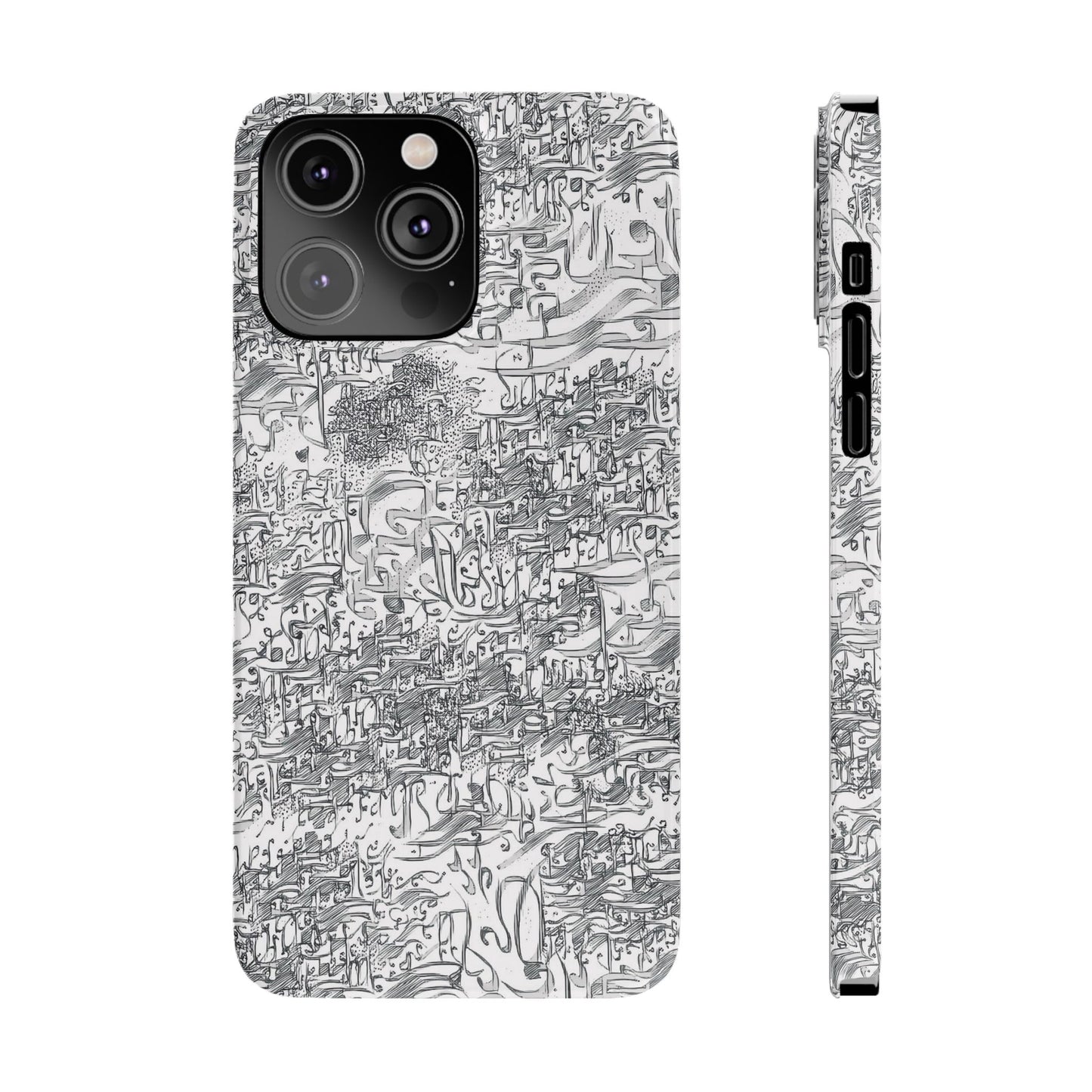 .ه,- ' Modern Art Slim Phone Case -LOVE I- I -.
