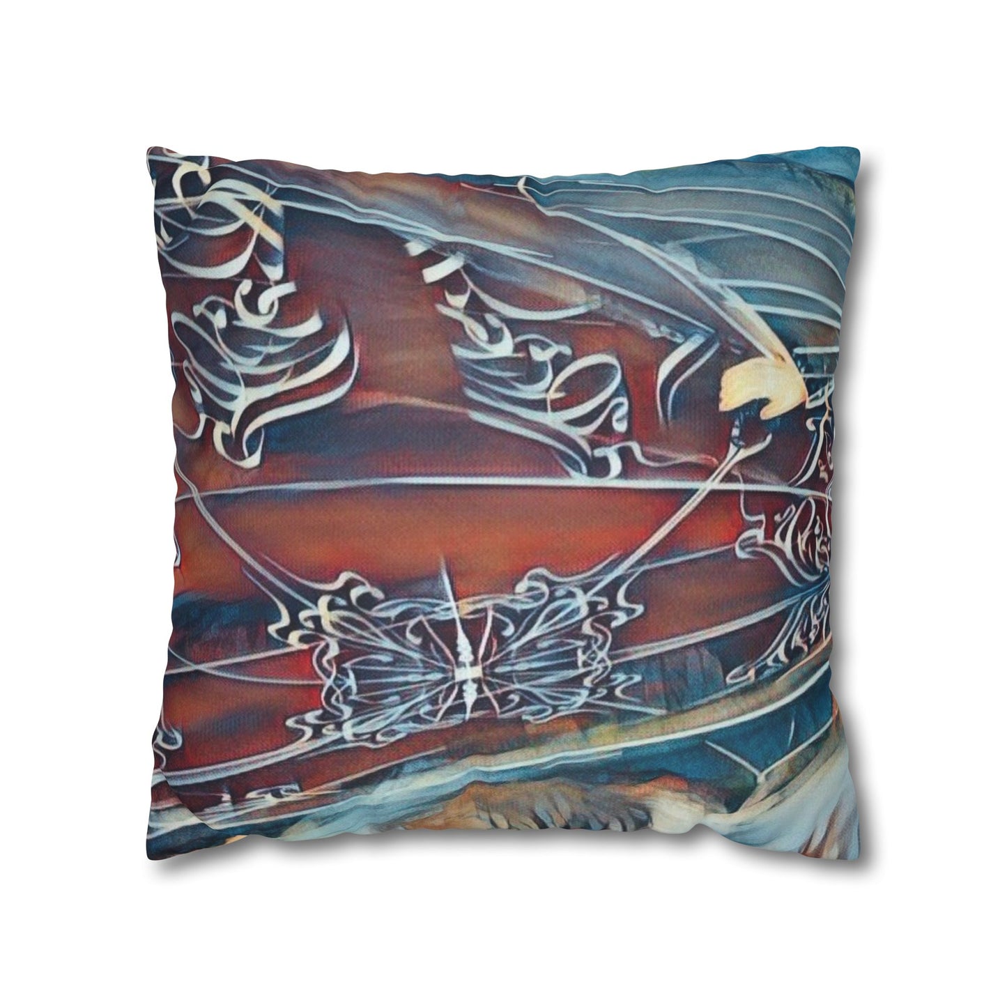 Square Pillowcase - Modern Art Watercolour Design