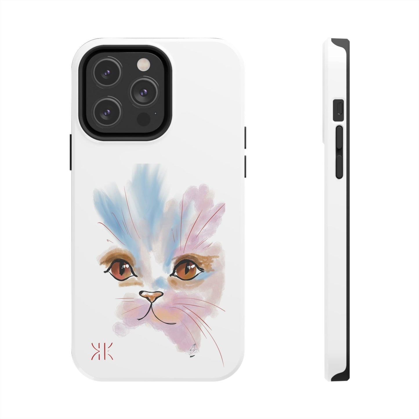 Cat Watercolour Tough Phone Case /