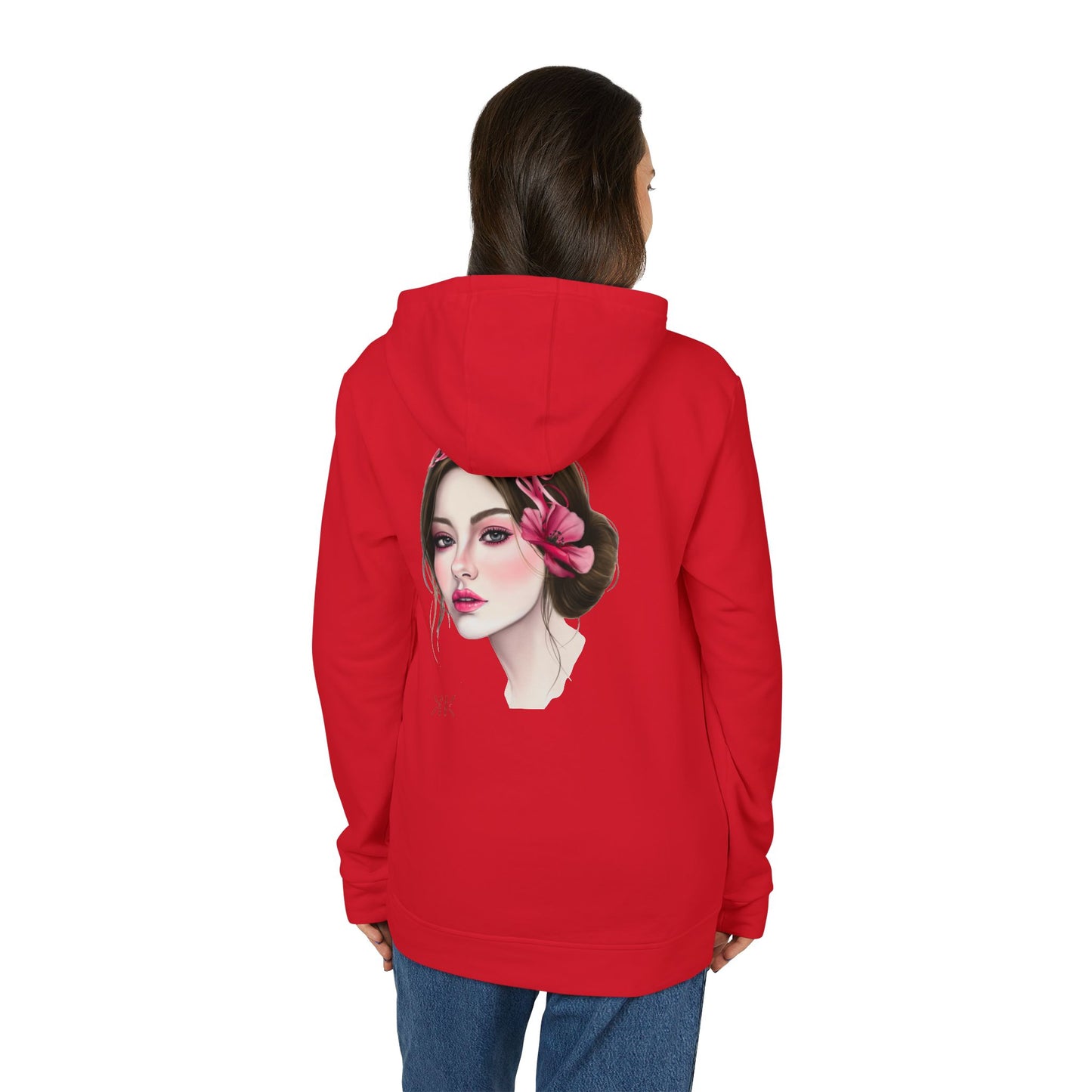 Kalli K X Adidas Unisex Fleece Hoodie- calligraphy headband