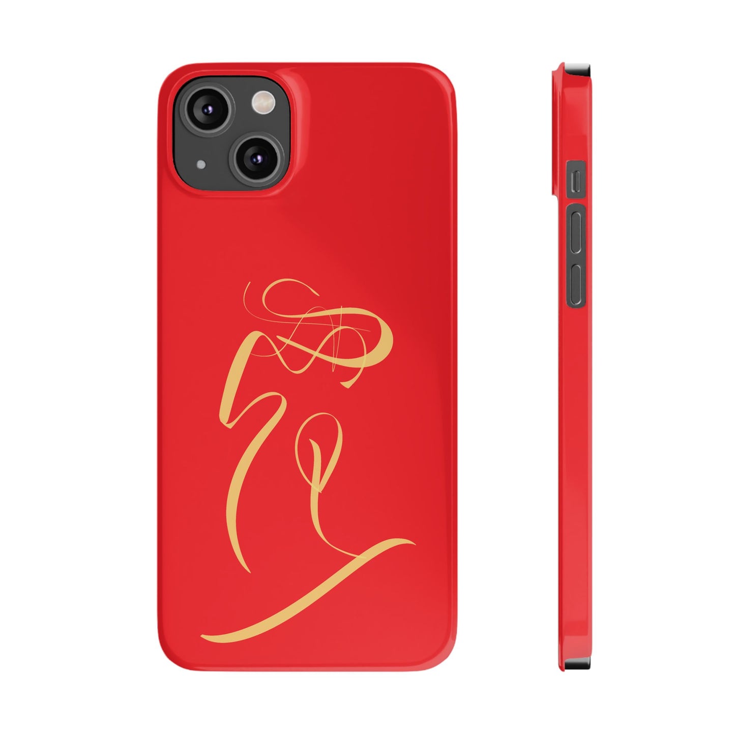 Modern Calligraphy Slim Phone Case -LOVE