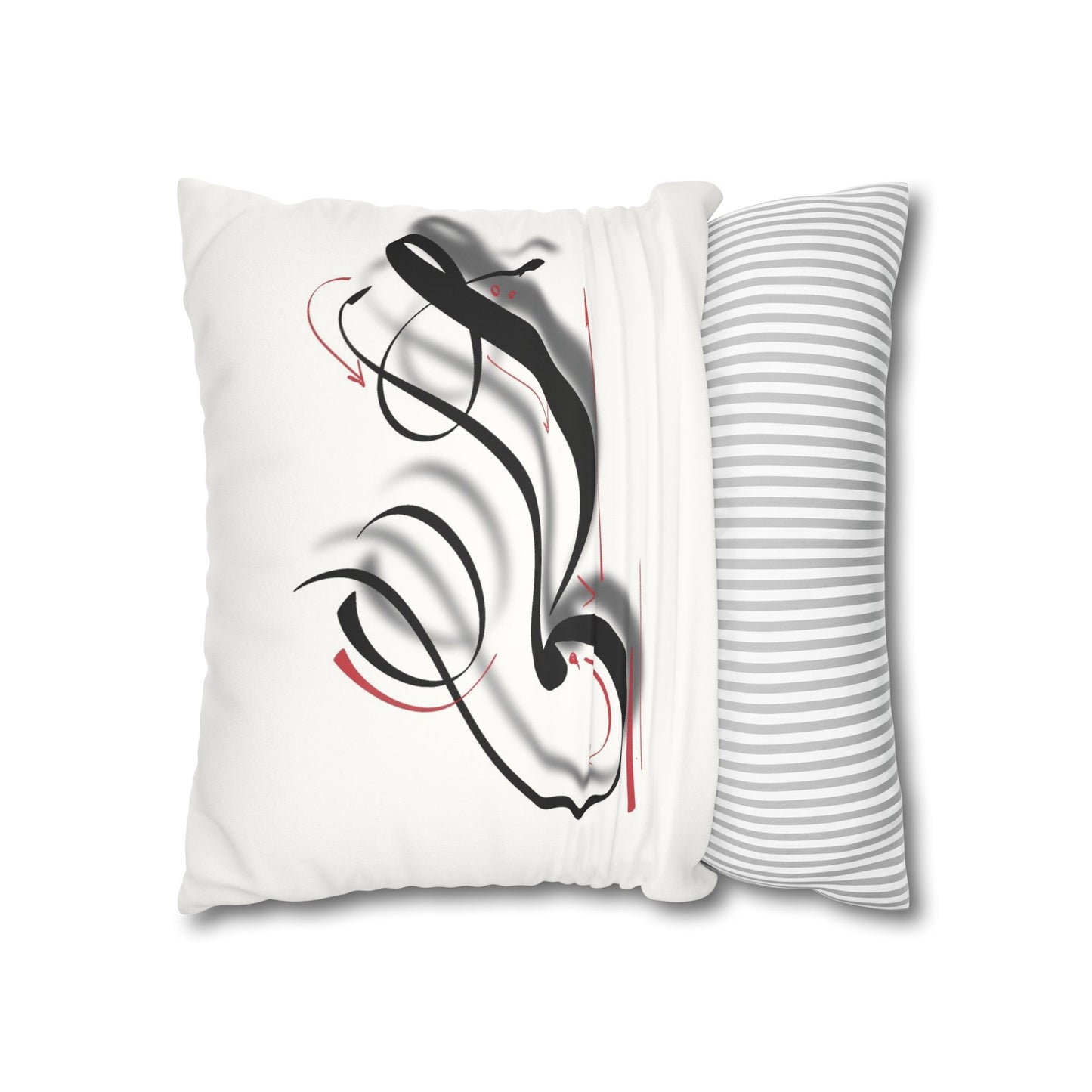 Square Pillowcase - Persian Calligraphy, Modern Handwriting Design
