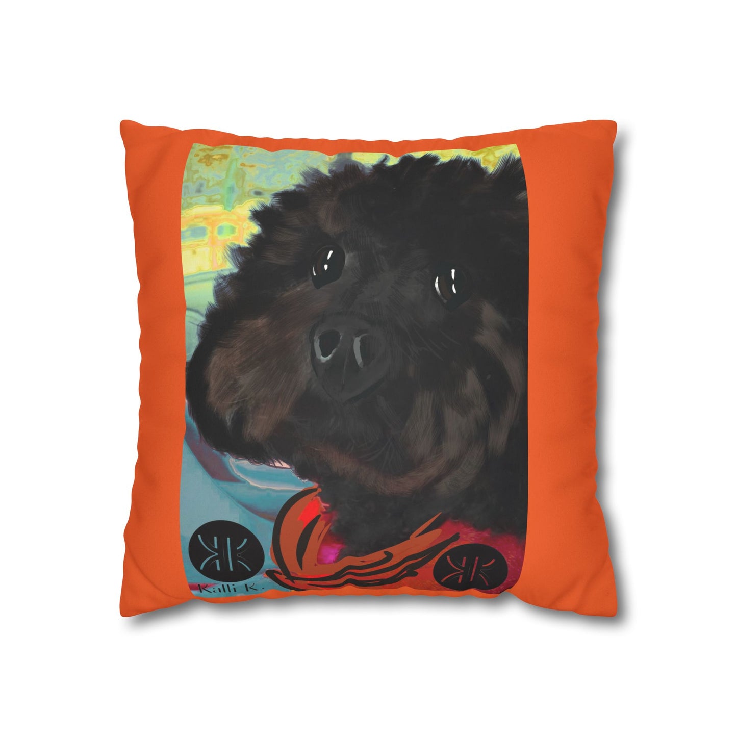 COAL Pillowcase - Modern Art Portrait Watercolour Design