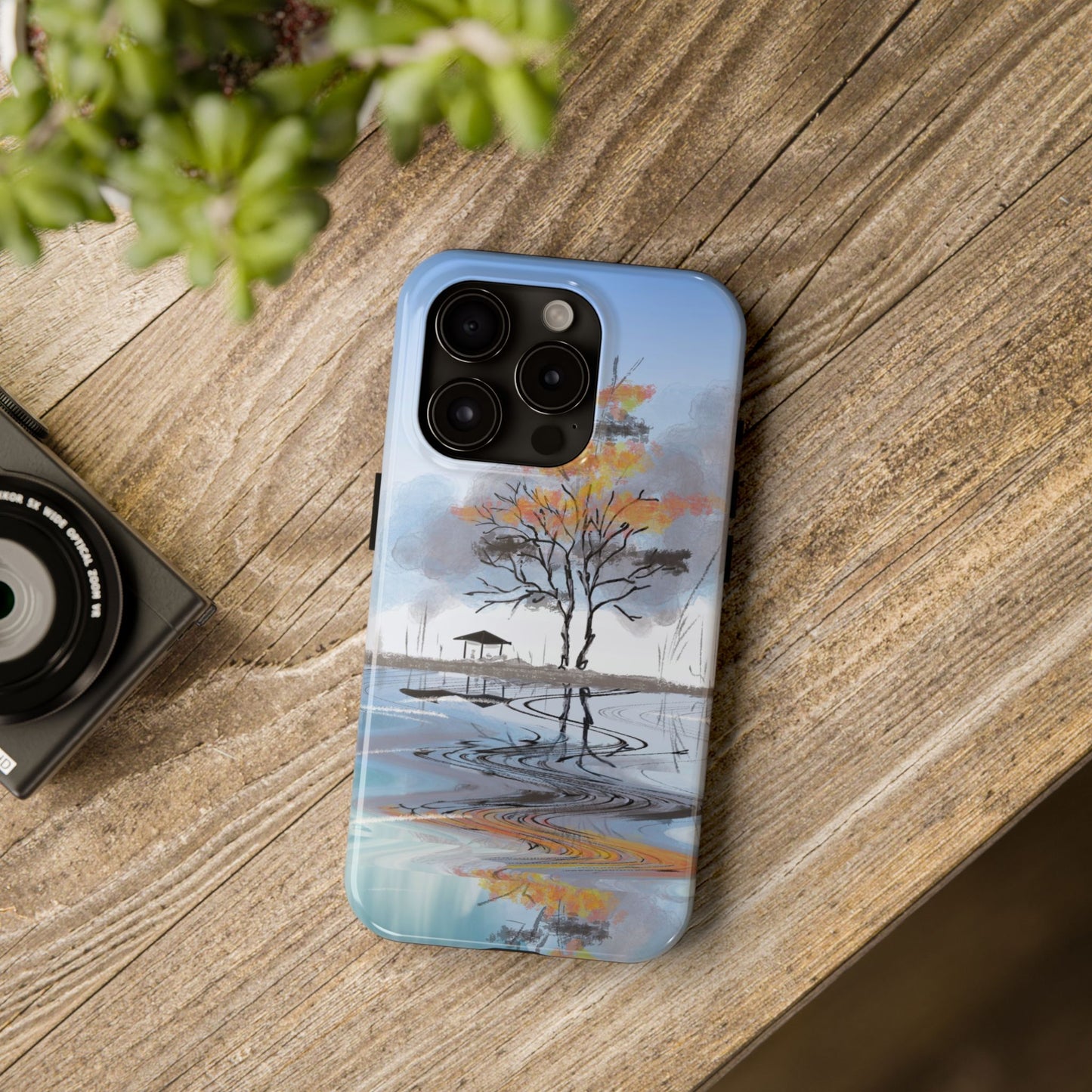 Serenity Phone Case Persian Calligraphy Art.