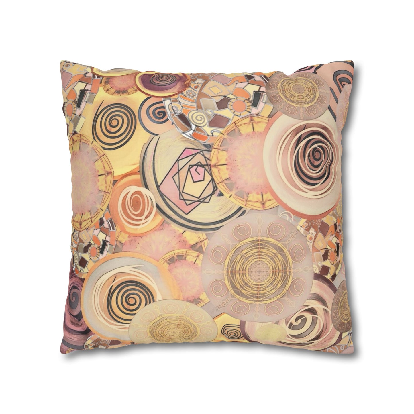 Modern art inspired beauty Faux Suede Square Pillow Cover