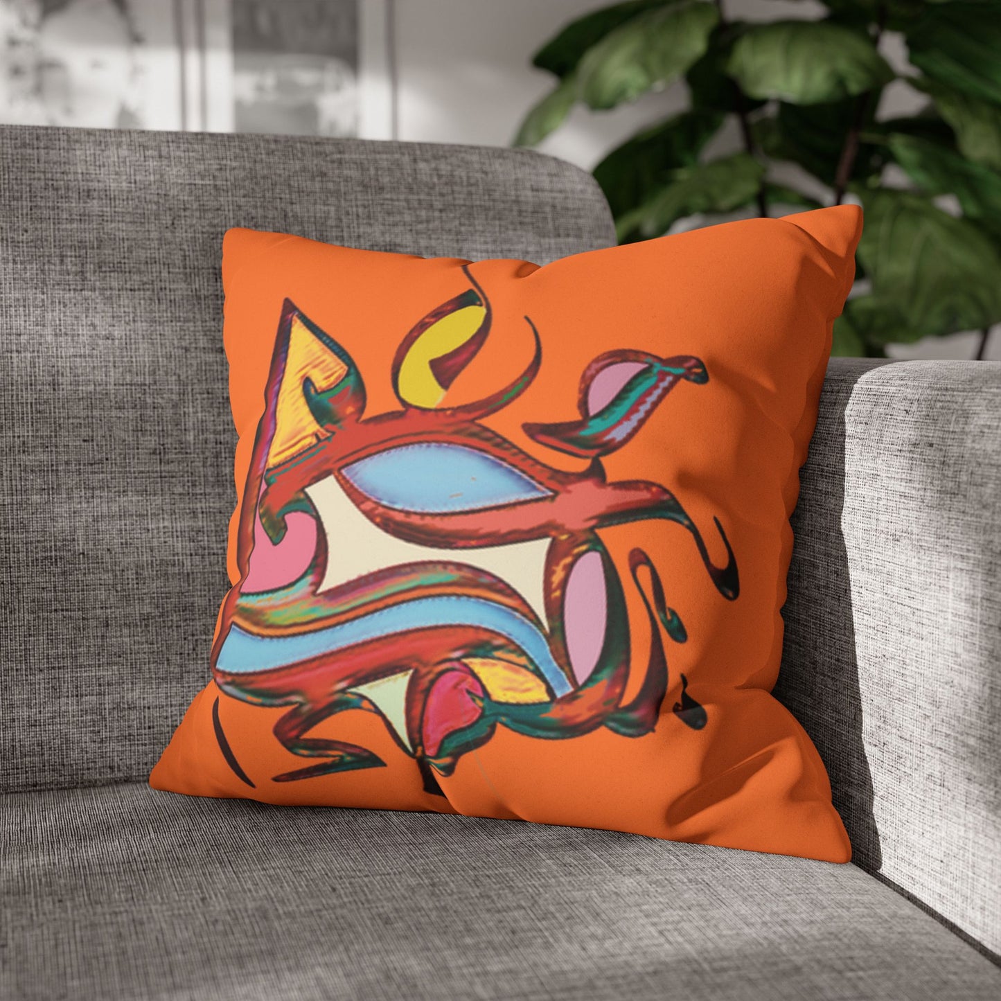 Square Pillowcase - Persian Calligraphy, Modern Handwriting Design