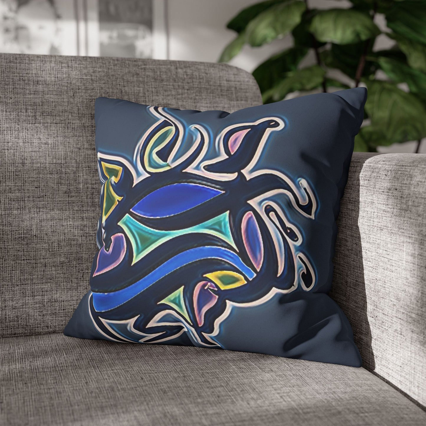 Square Pillowcase - Persian Calligraphy, Modern Handwriting Design