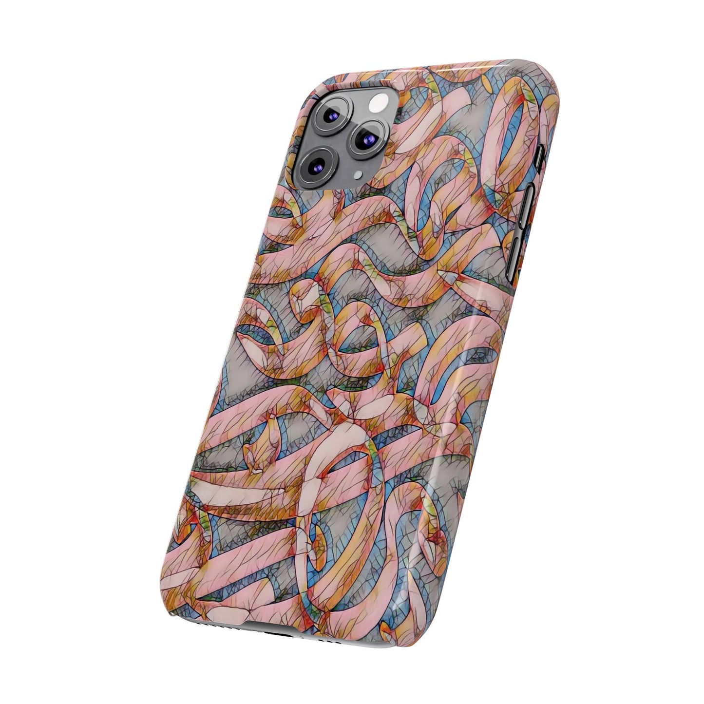 ' Modern Art Slim Phone Case -LOVE I-