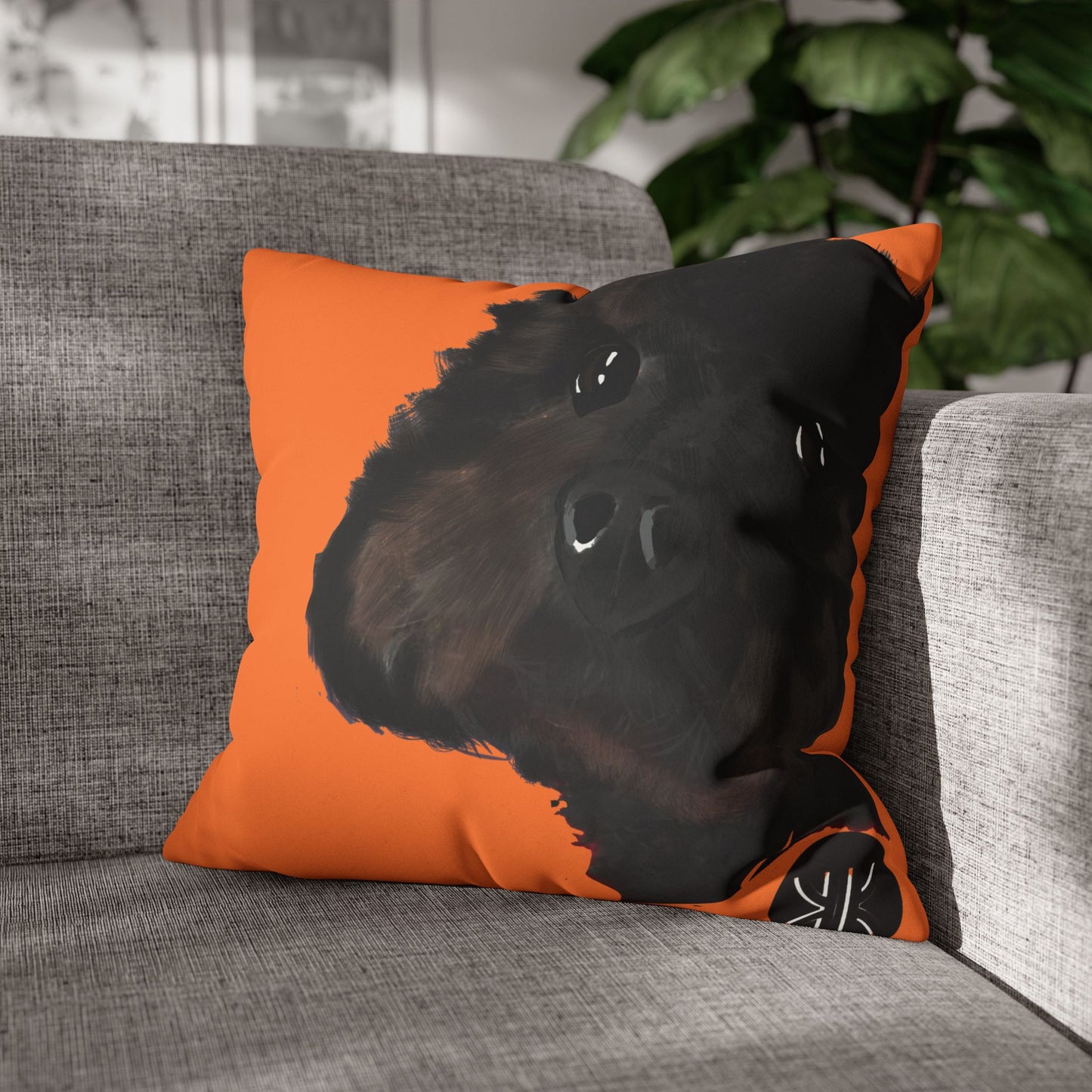 COAL Pillowcase - Modern Art Portrait Watercolour Design
