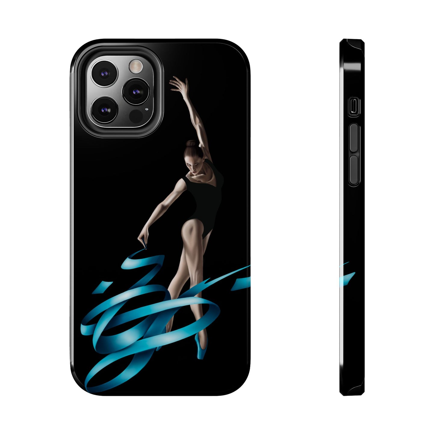Phone Case - Ballerina with Blue Ribbon Persian Calligraphy Design