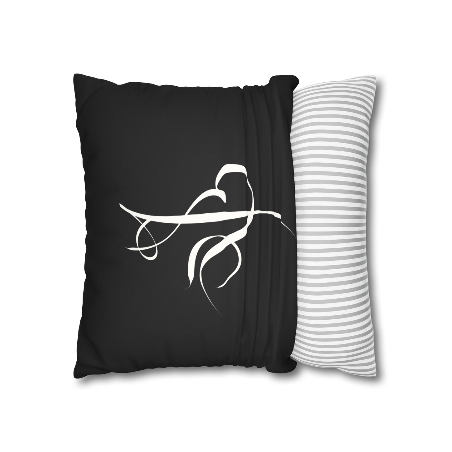 Modern Calligraphy Faux Suede Pillowcase - Home Design