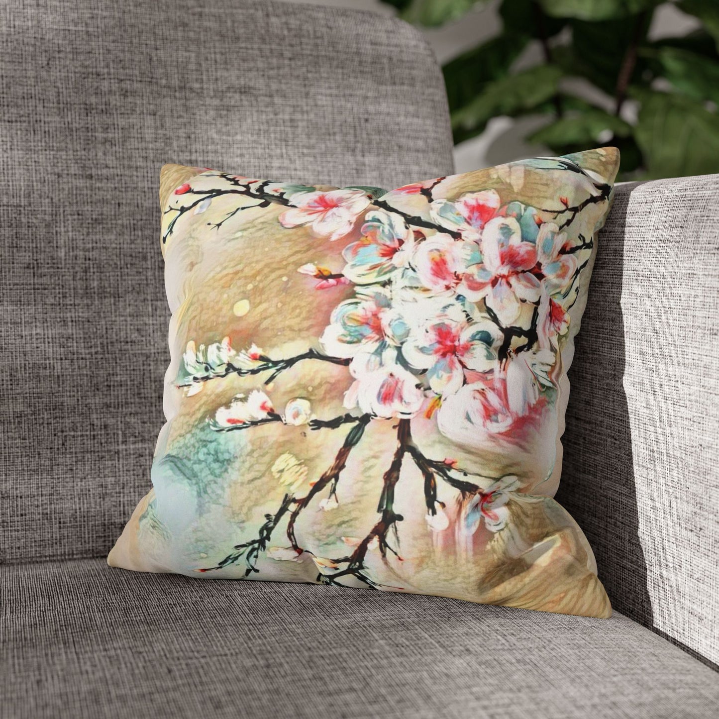 Spring Pillowcase - Modern Art Portrait Watercolour Design