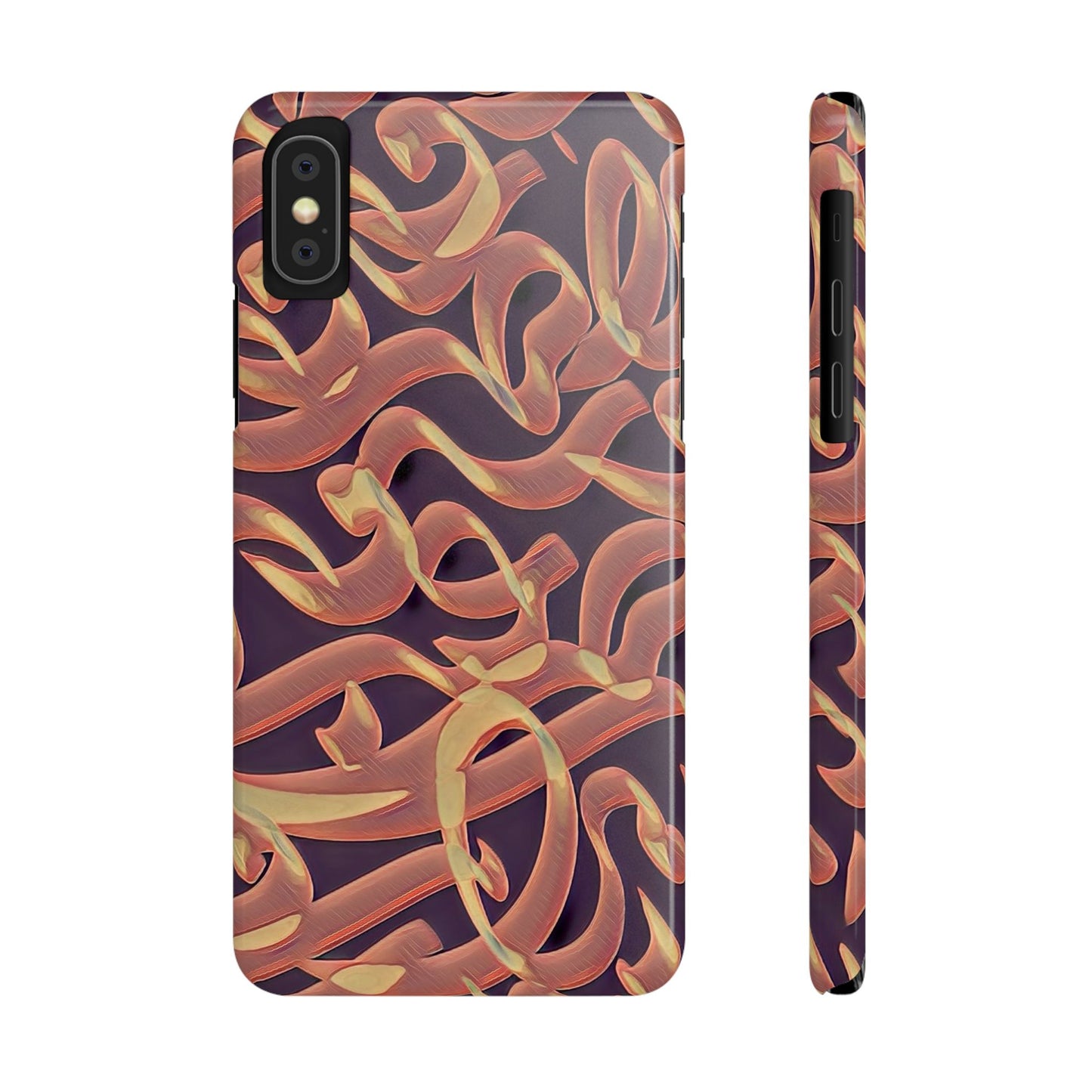 ' Modern Art Slim Phone Case -LOVE I-