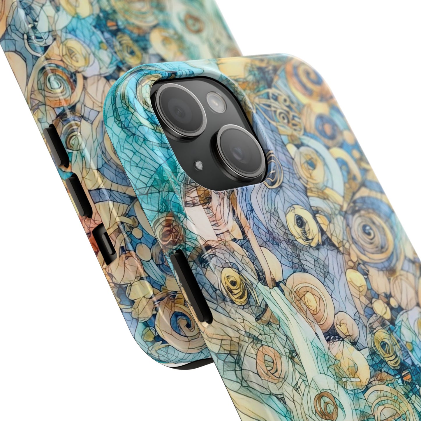 Golden Swirls Phone Case