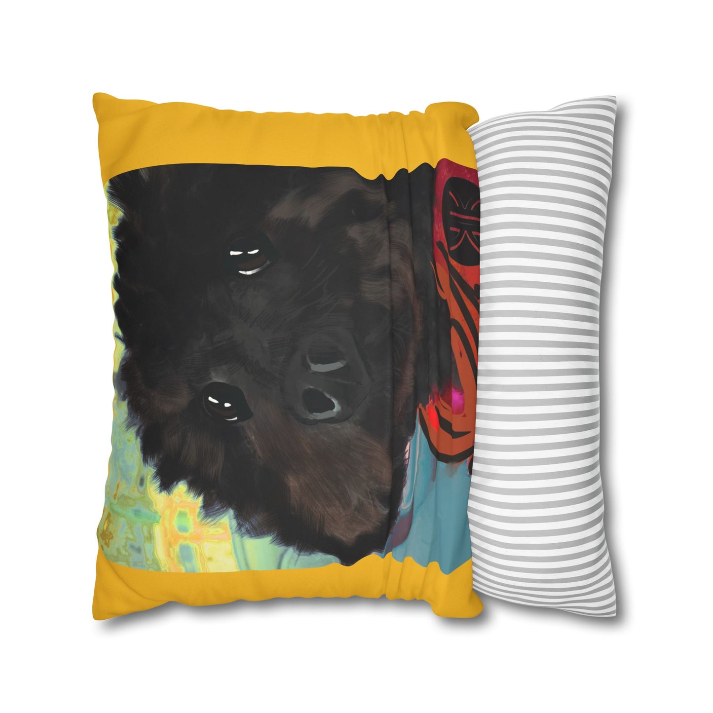 COAL Pillowcase - Modern Art Portrait Watercolour Design