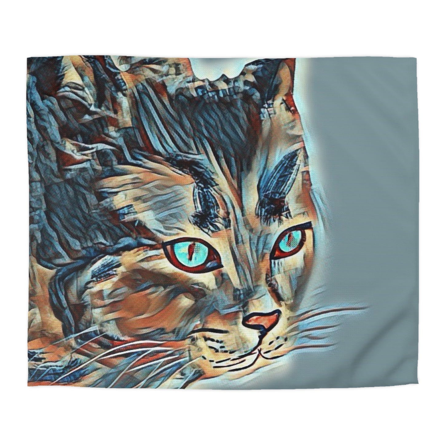 Serenity Microfiber Duvet Cover – Elegant Water ink painting for Cozy Bedrooms.